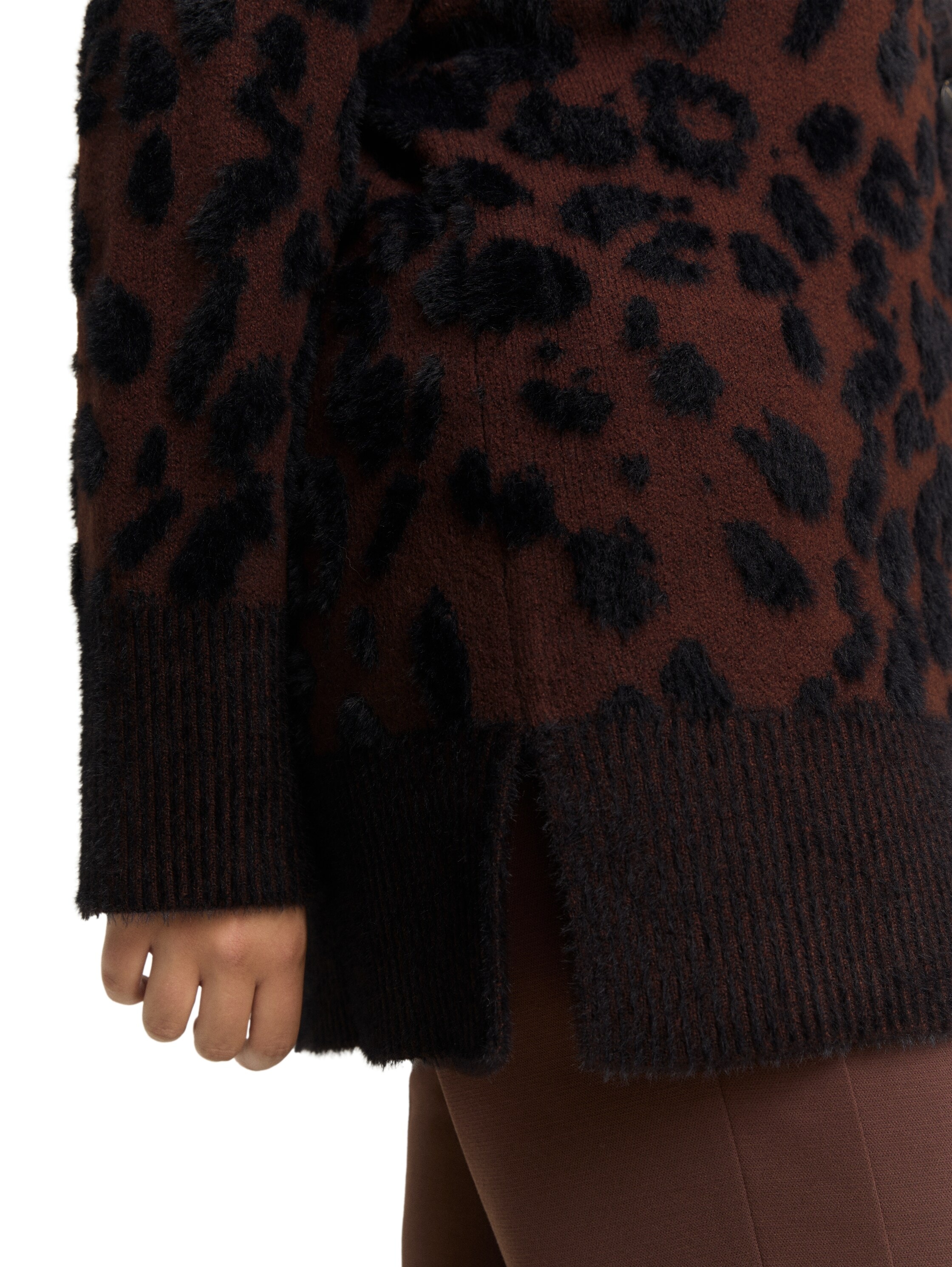 TOM TAILOR PLUS Cardigan , mit Leo-Print
