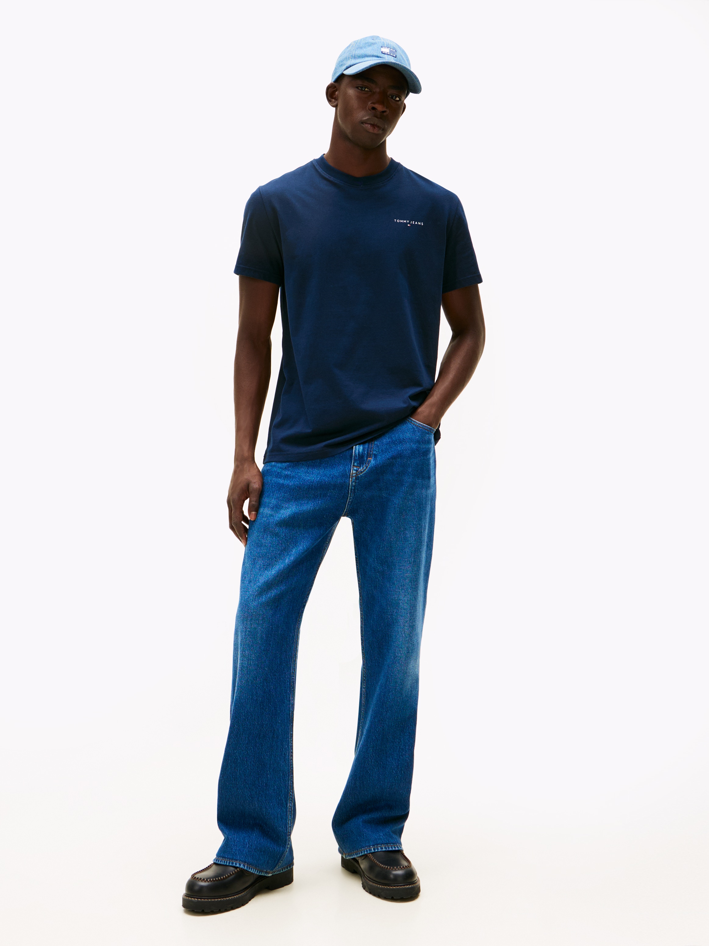 Tommy Jeans T-Shirt »TJM SLIM FIT LINEAR 2PACK« Packung, 2 Stk. Rundhals, Jersey