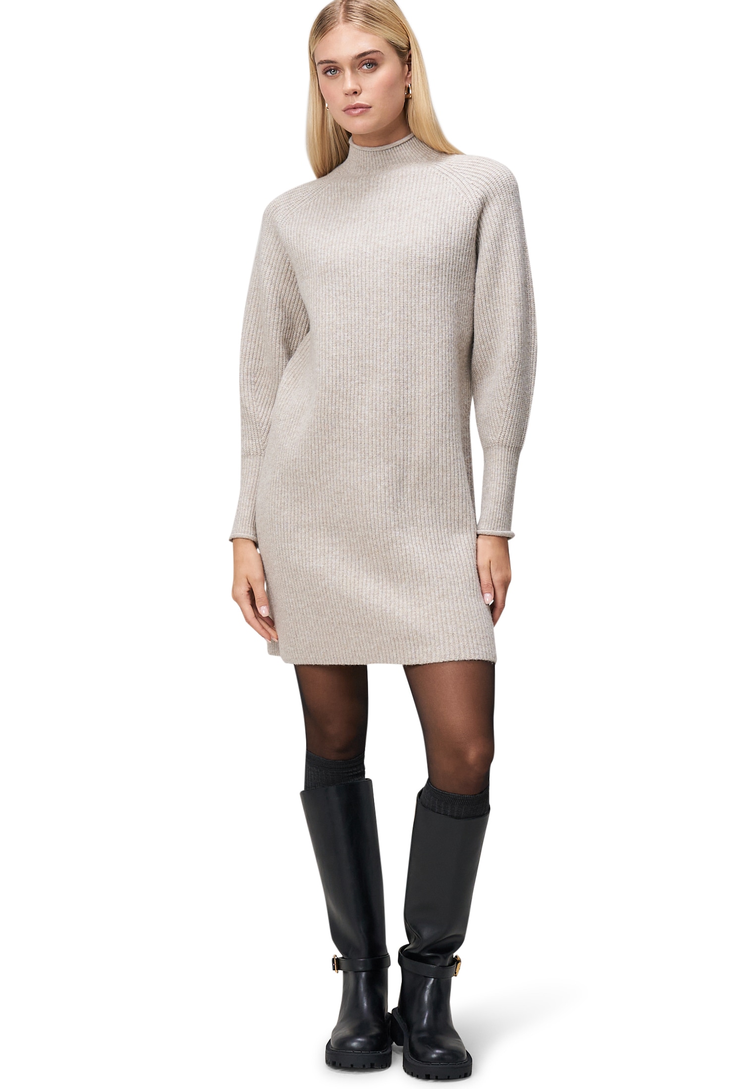 Zero Strickkleid »zero Damen Strickkleid mit Stehkragen«, Plain/ohne Details