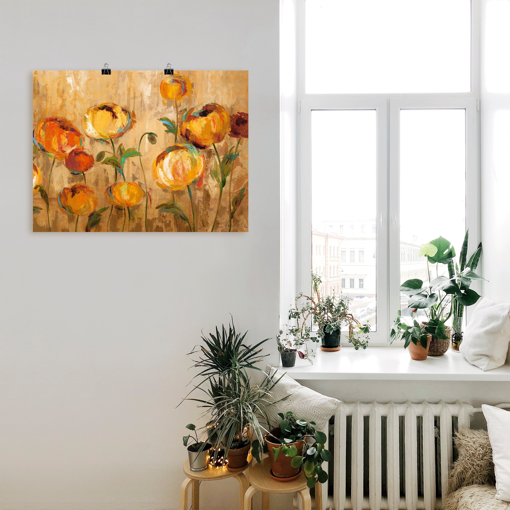 Artland Wandbild »Freudige Ranunkel«, Blumen, (1 St.), als Leinwandbild, Poster in verschied. Größen