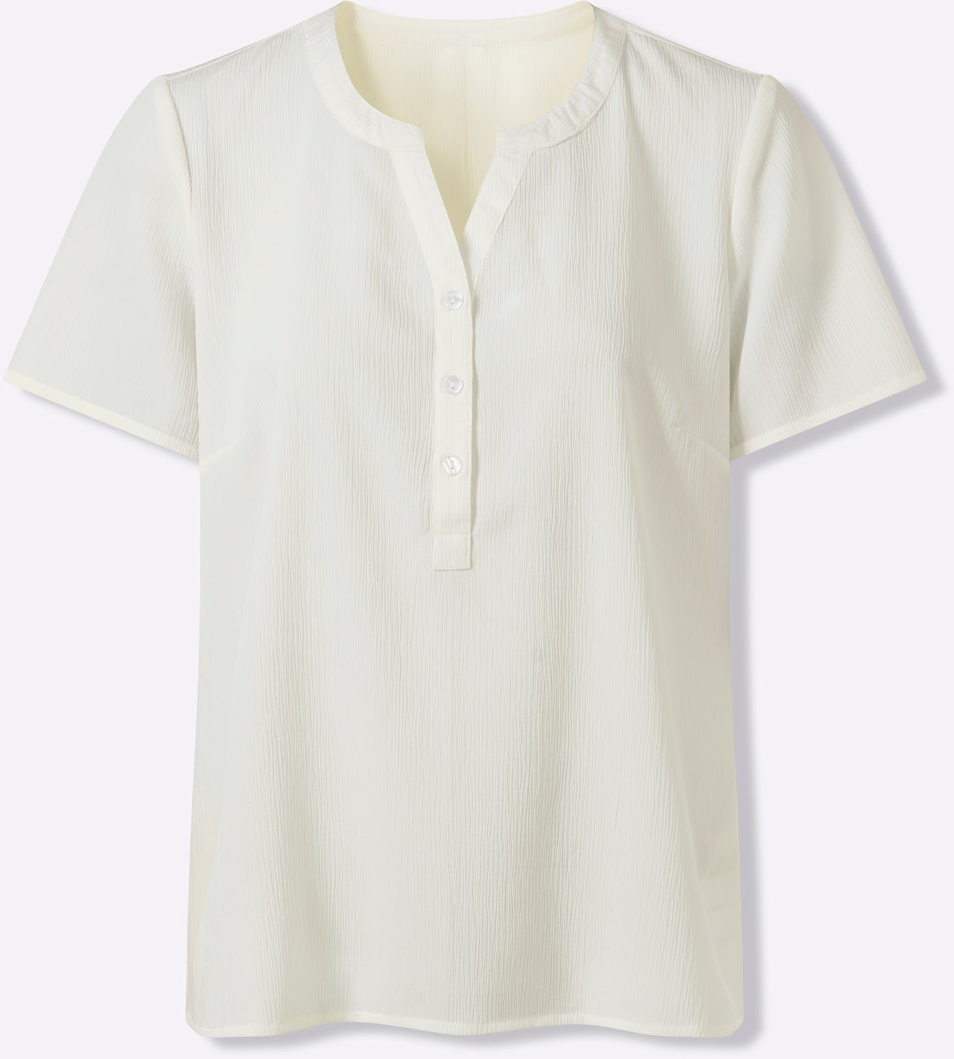 Classic Basics Women's Pull-On Blouse Ecru Size 48 2