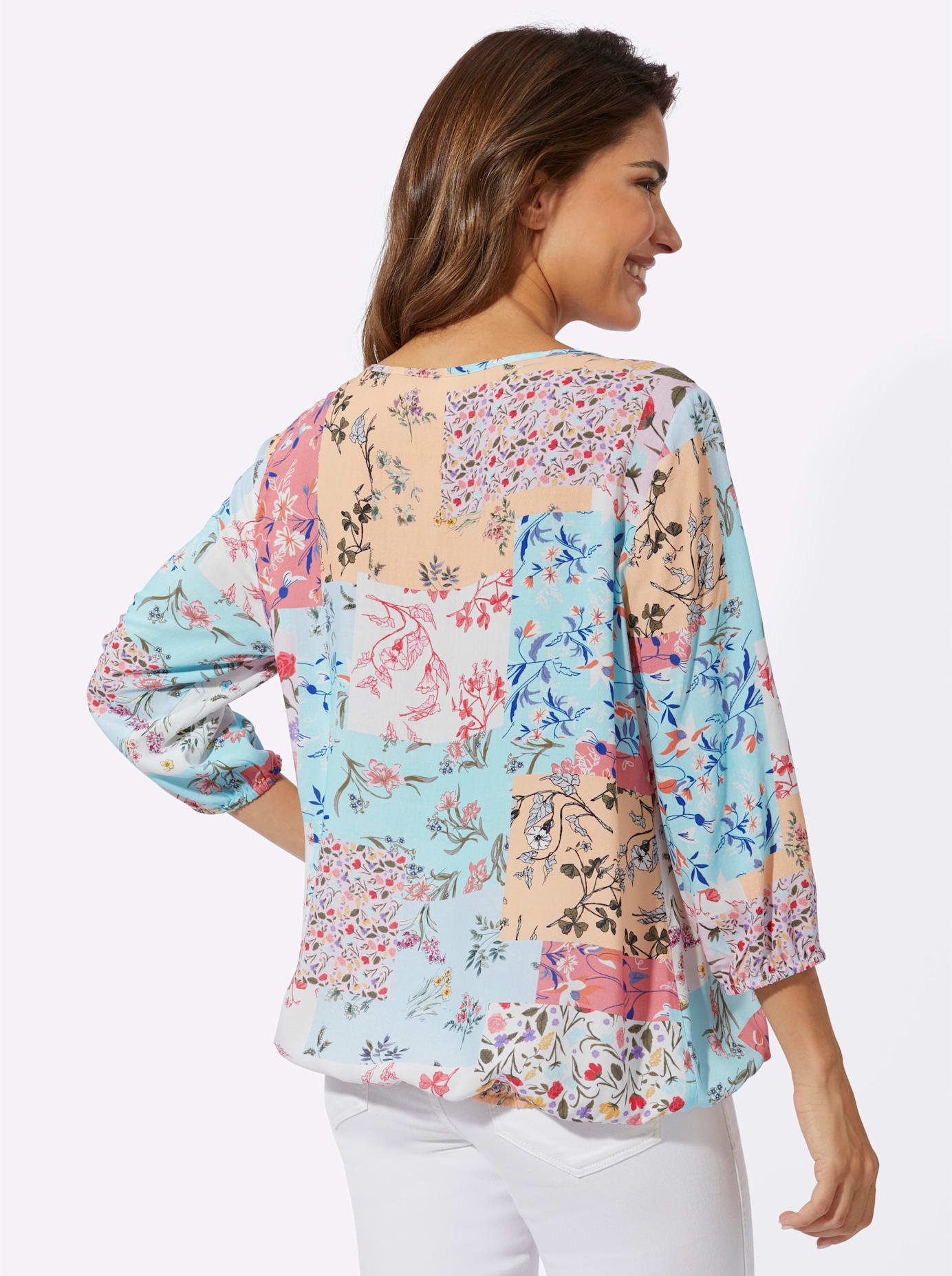 Classic Basics Women's Pull-on Blouse Multicolor Size 38 2