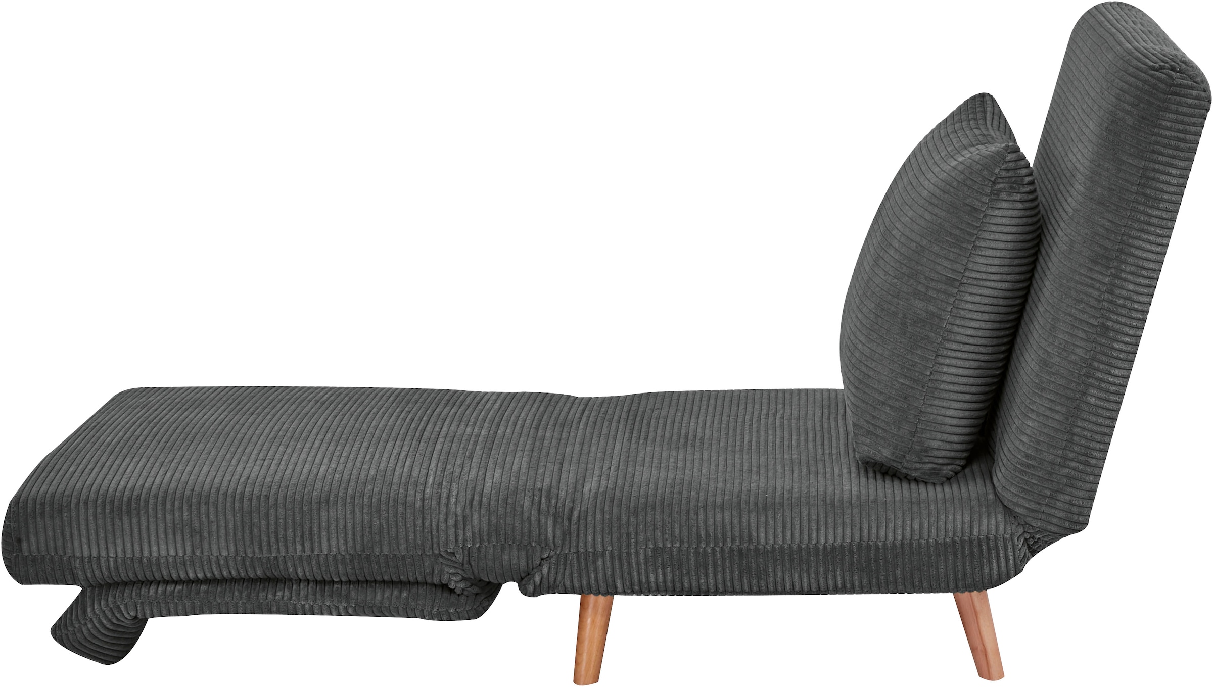 INOSIGN Sessel »AINSLEY«, wandelbar zum Gästebett, Schlafsofa, Webstoff u. Cord-Bezug