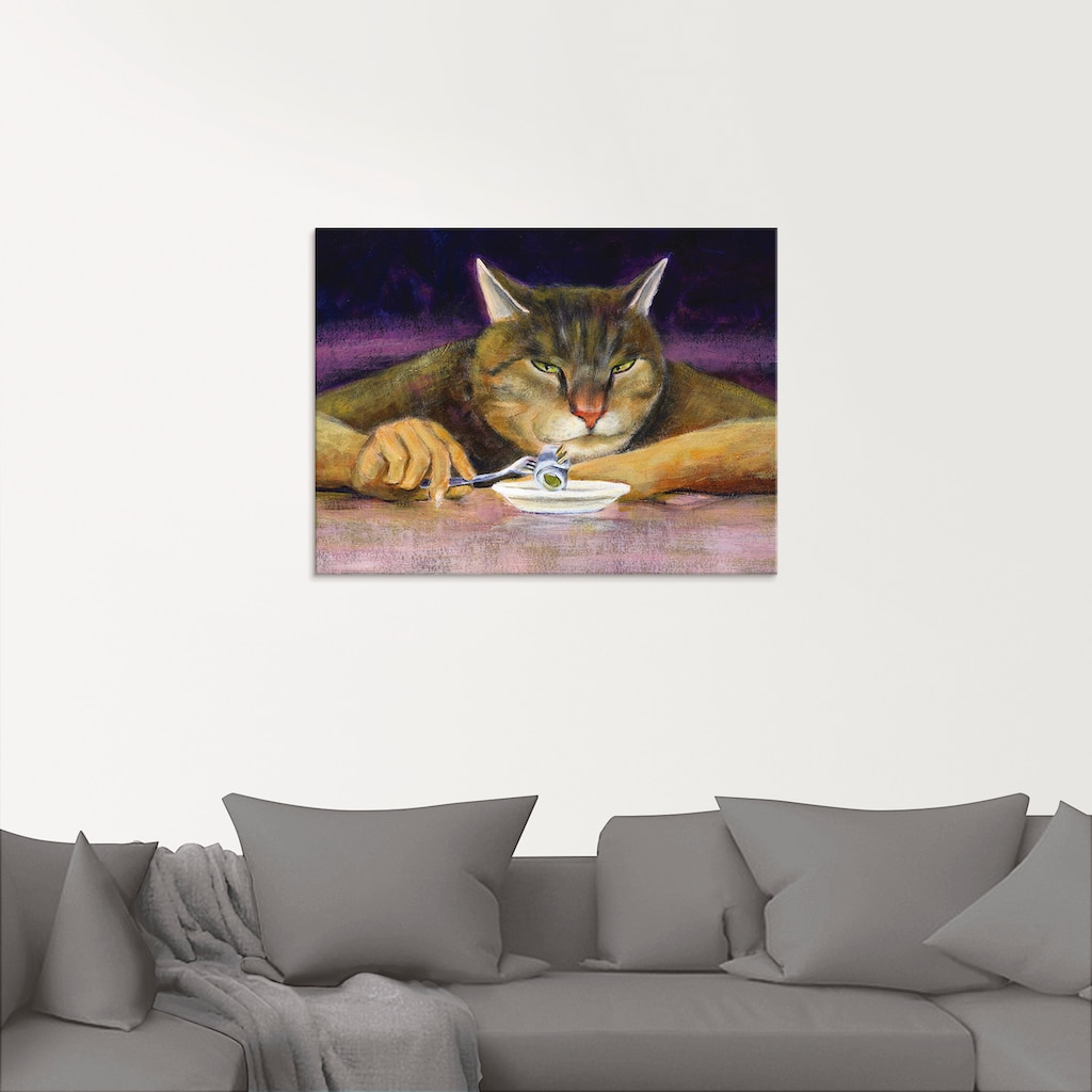 Artland Glasbild »Katzenjammer«, Haustiere, (1 St.)