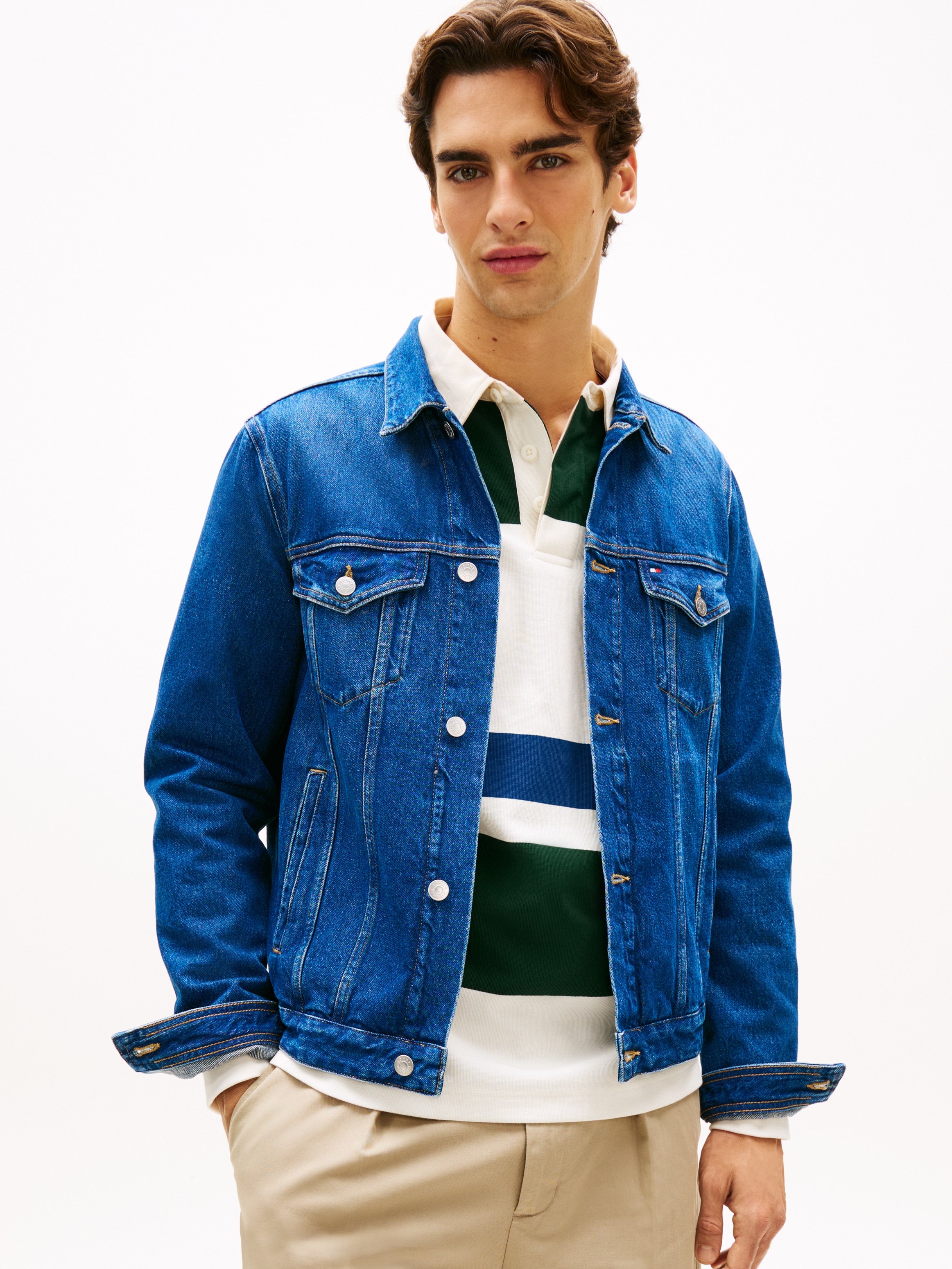 Tommy Hilfiger Jeansjacke "REGULAR TRUCKER" Icon Denimjacket Jeansjacke im günstig online kaufen