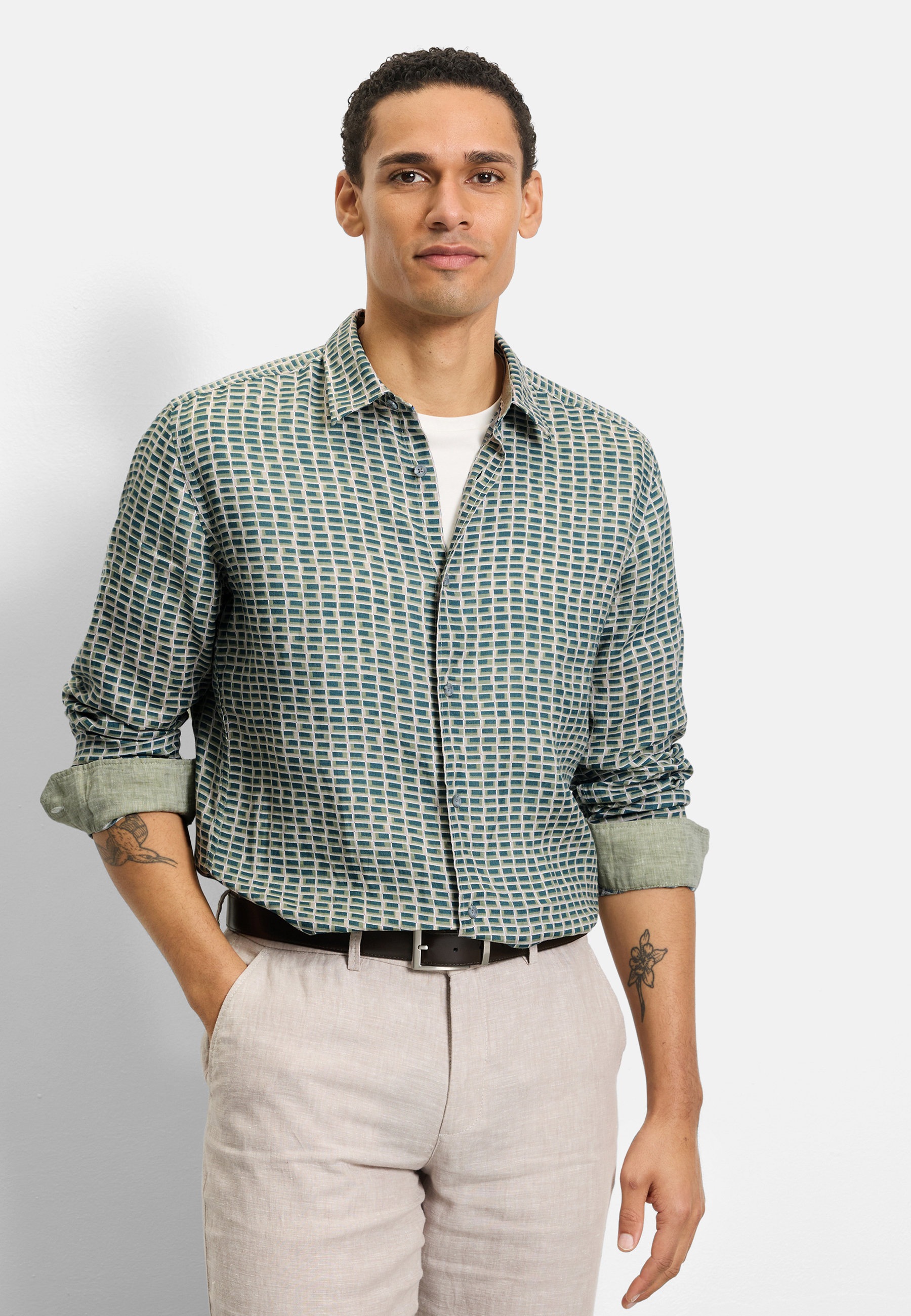 OLYMP Langarmhemd "OLYMP Casual, regular fit, Kent" günstig online kaufen