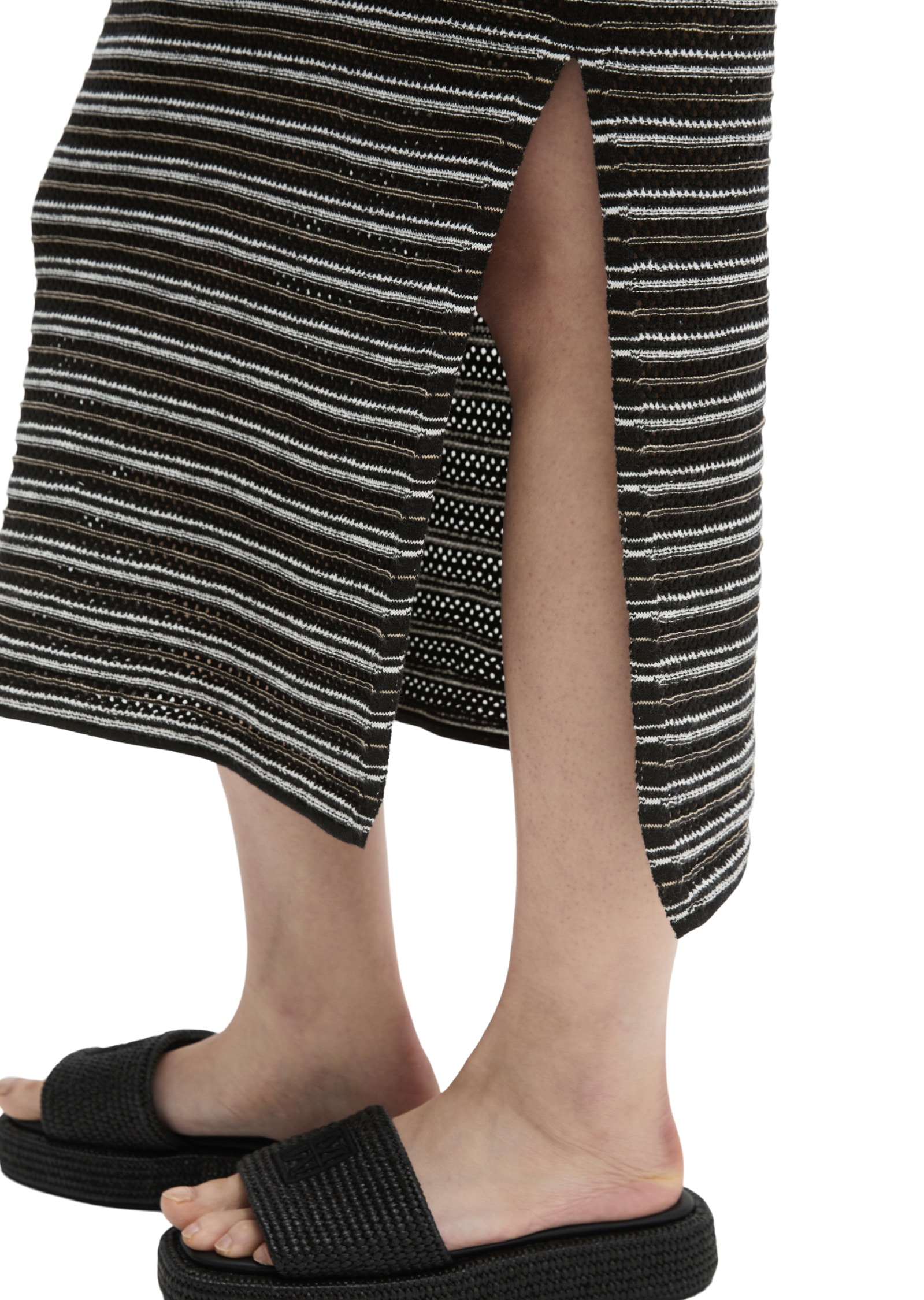 Marc O'Polo Strickkleid »aus Baumwolle-Leinen-Mix«