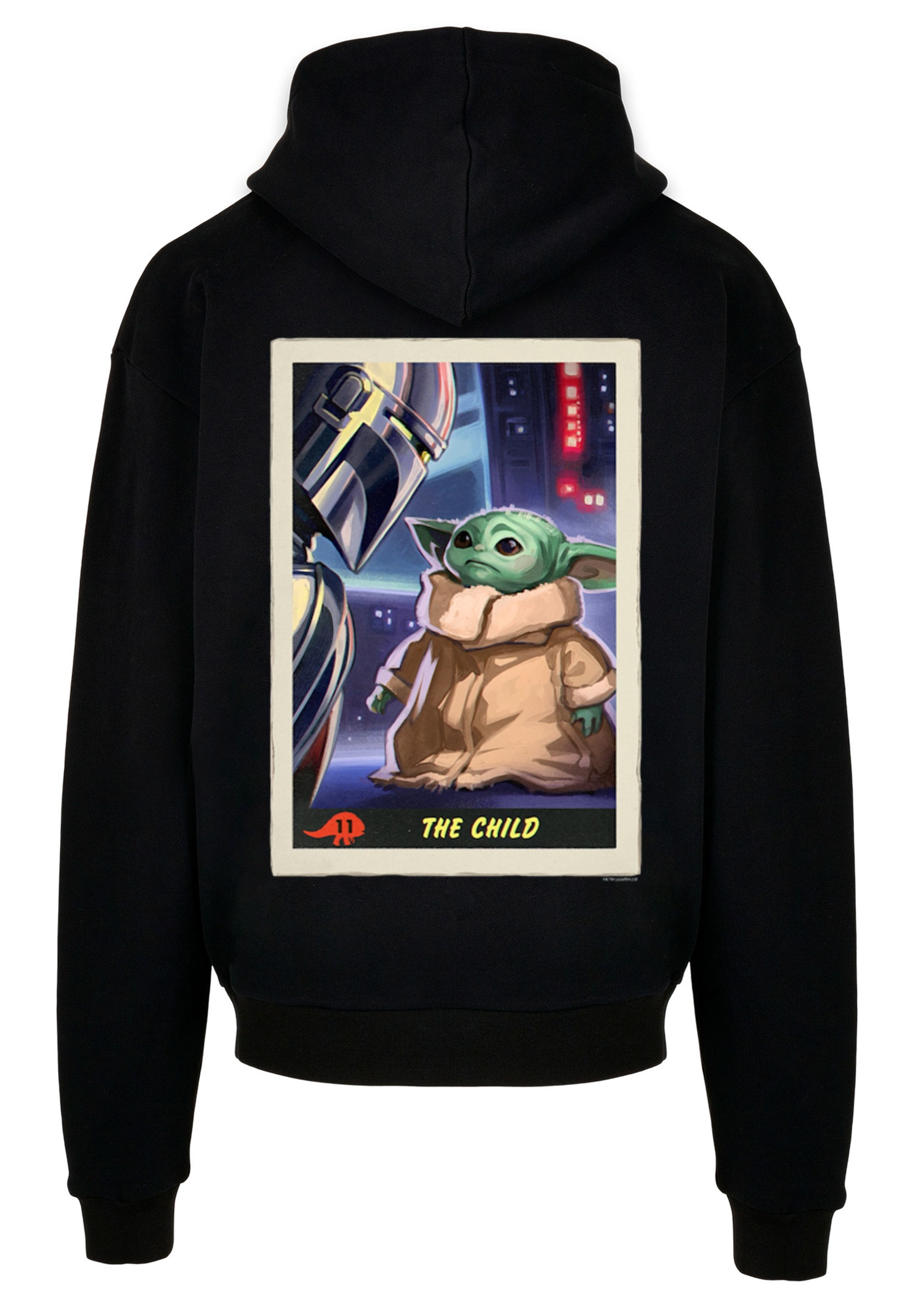 F4NT4STIC Kapuzenpullover »Star Wars The Mandalorian The Child Card«, Print