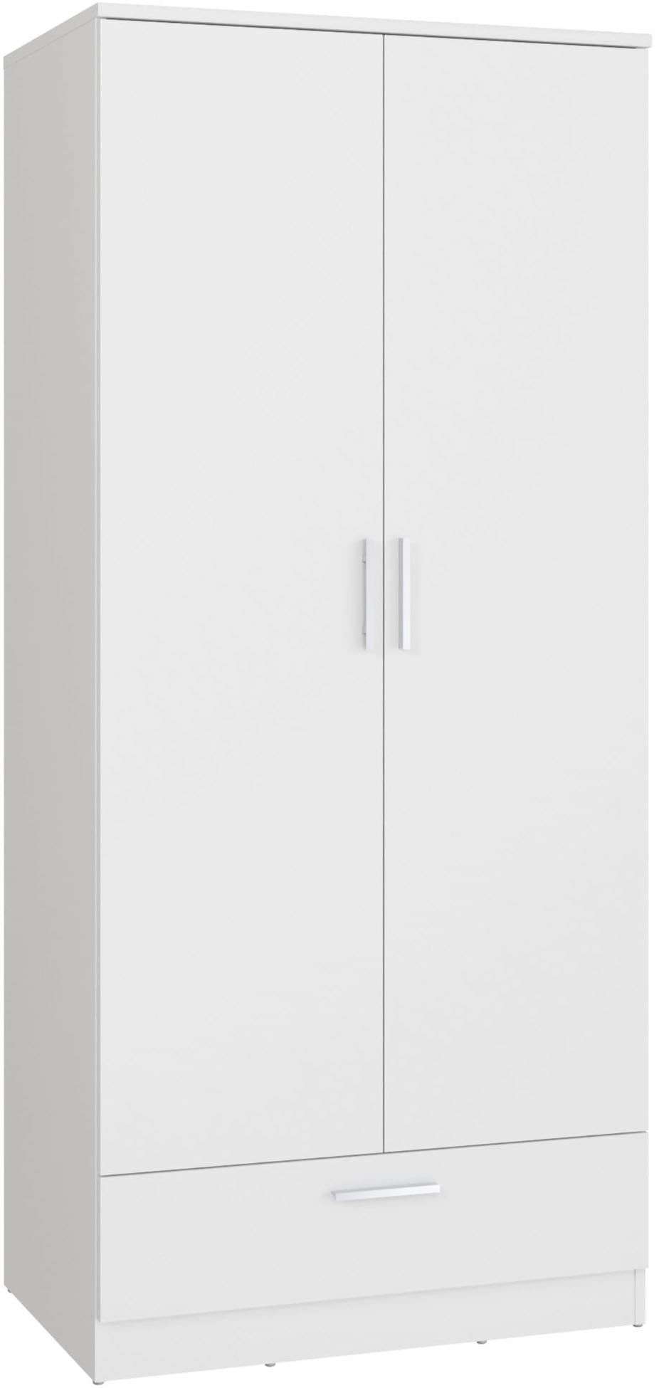 FORTE Kleiderschrank "Drehtürenschrank, Schublade, viel Stauraum" B/H/T 79,9/181/52,7, Schublade, Stauraum, FSC