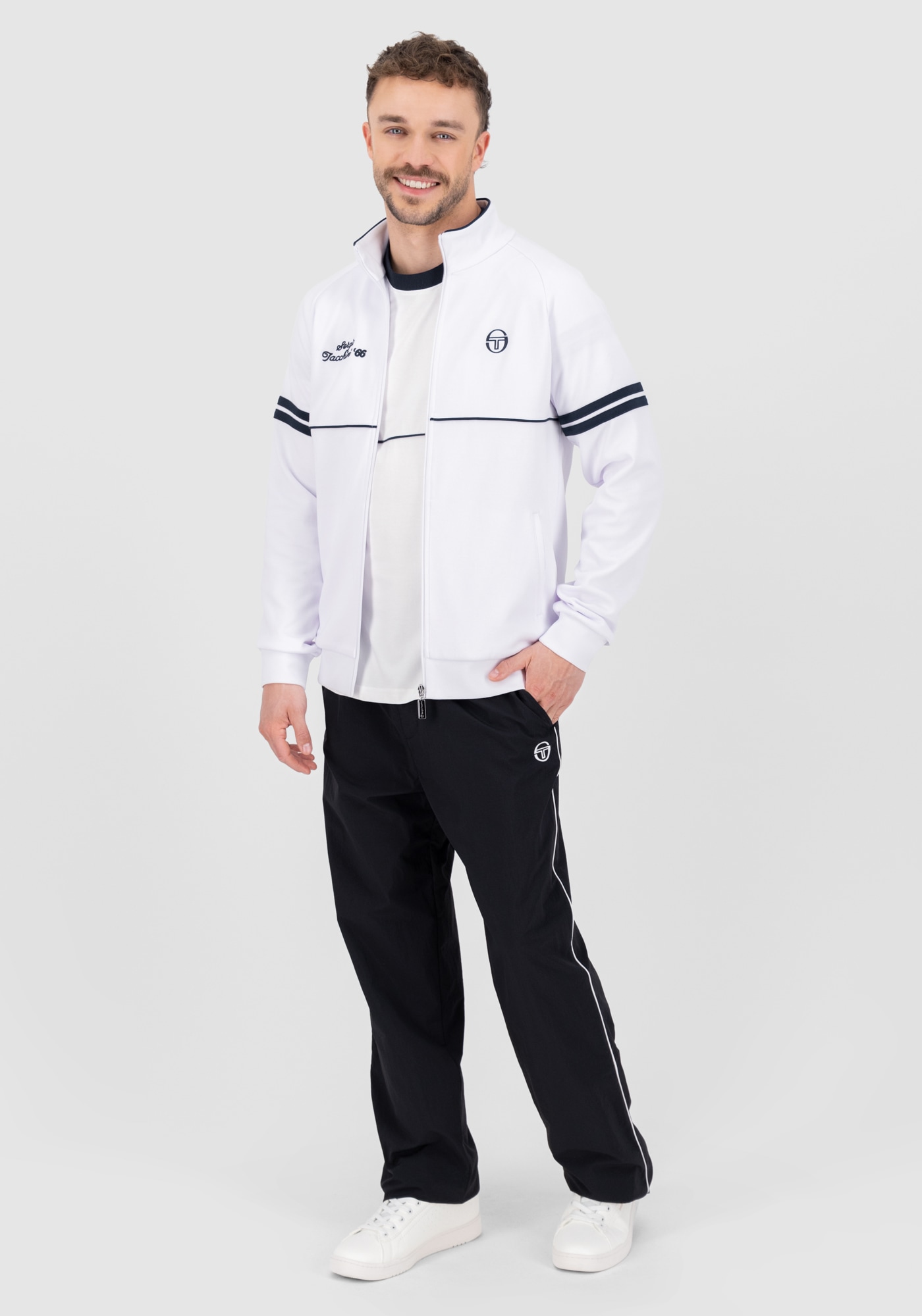 Sergio Tacchini Trainingsjacke »ORION DAVIS TT Herren«, ohne Kapuze, Trainingsjacke Herren, leichte Jacke, Retro, Sportjacke, Outdoor, Sale