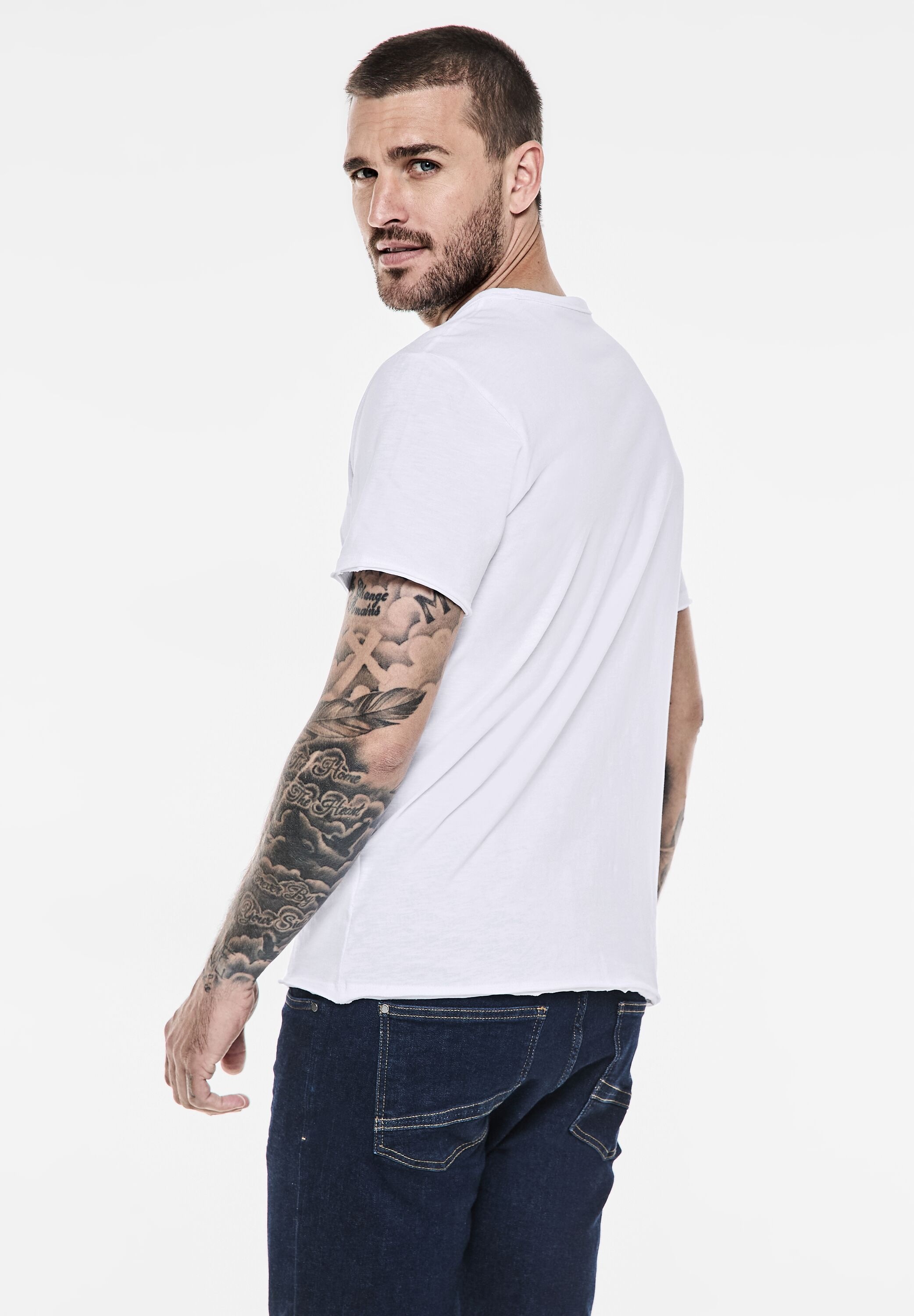 STREET ONE MEN T-Shirt, aus reiner Baumwolle