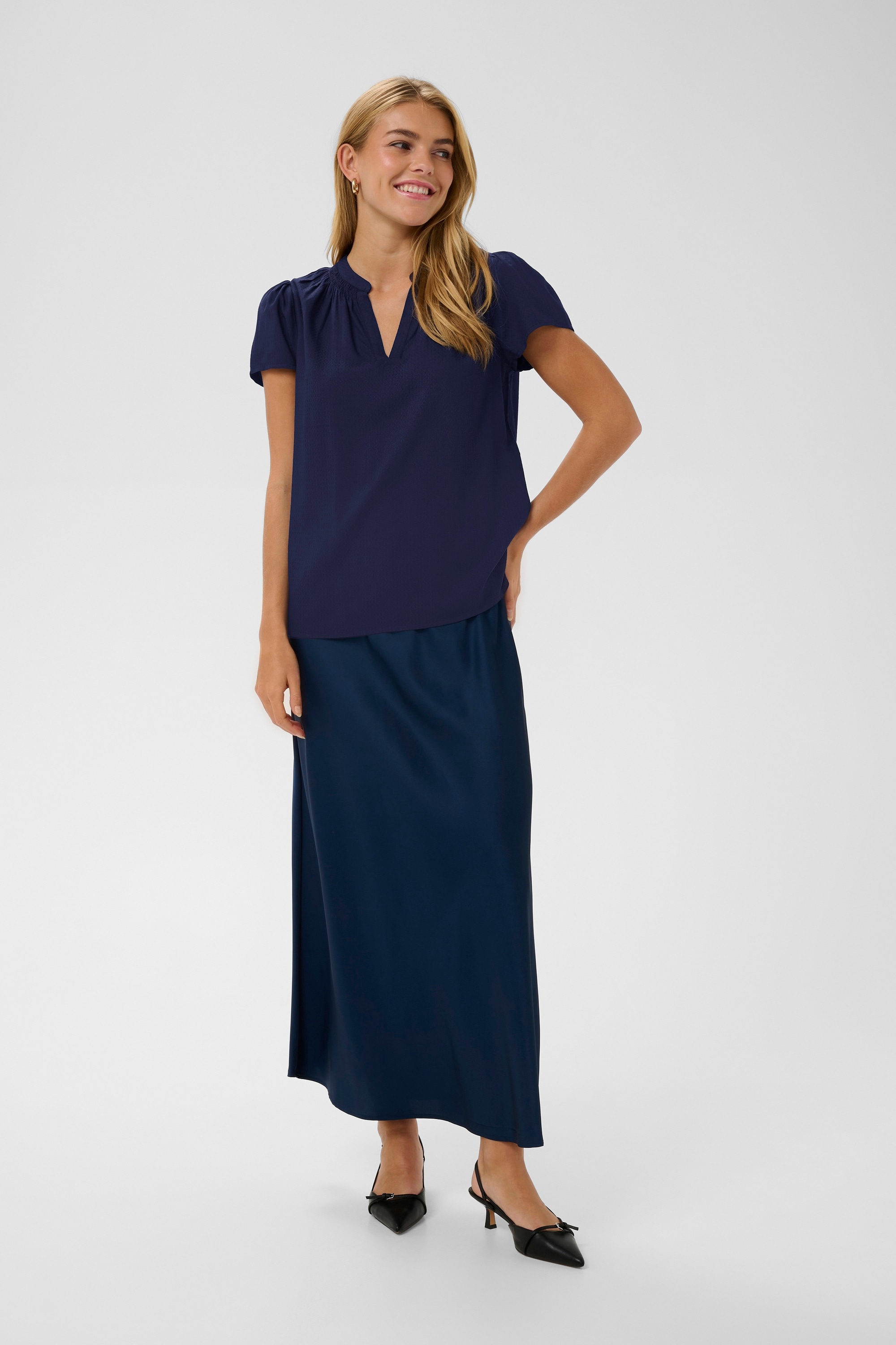 Saint Tropez Kurzarmbluse »Kurzarm-Bluse BrittaSZ«