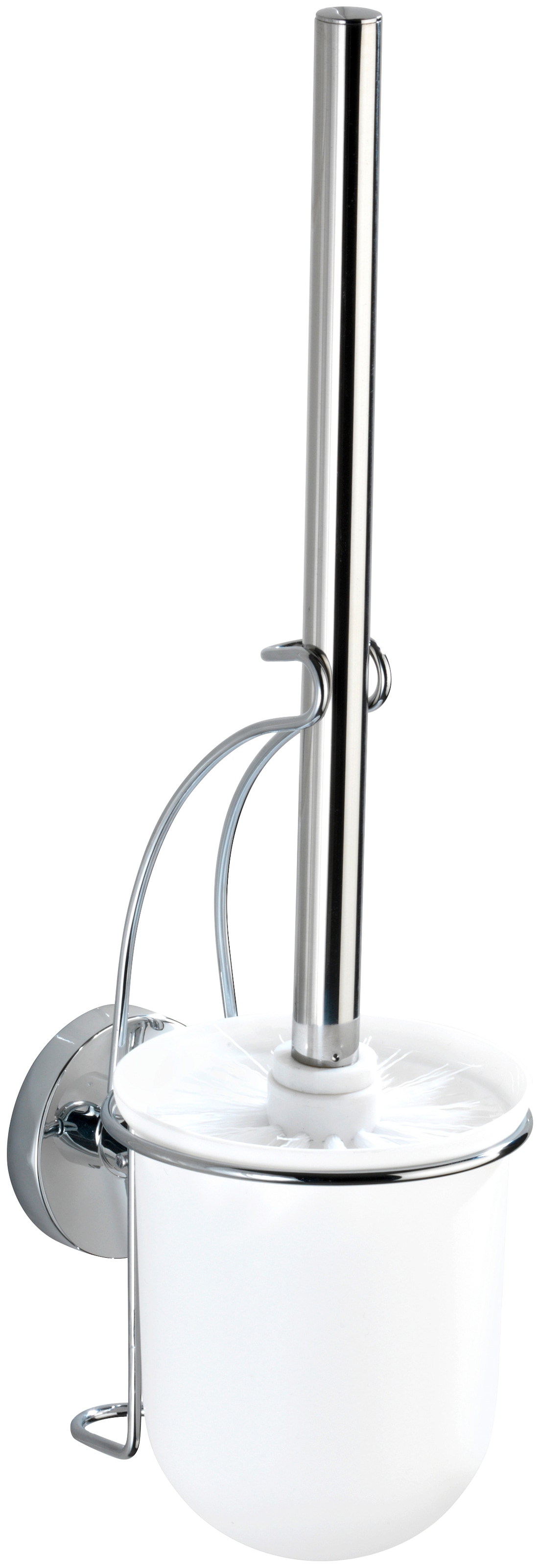 WENKO WC-Garnitur "Milazzo" aus Edelstahl  Kunststoff Vacuum-Loc - Befestig günstig online kaufen