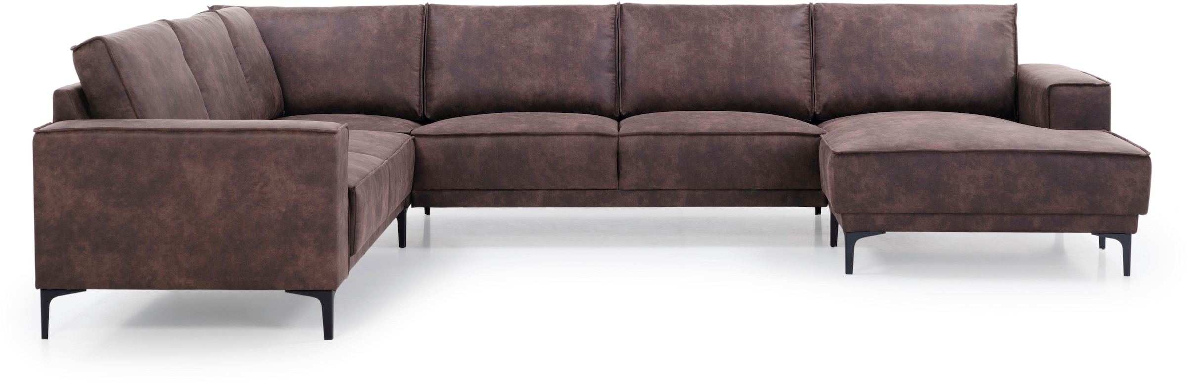 Places of Style Wohnlandschaft "XXL Sofa Oland, Struktur, Flachgewebe, Luxu günstig online kaufen