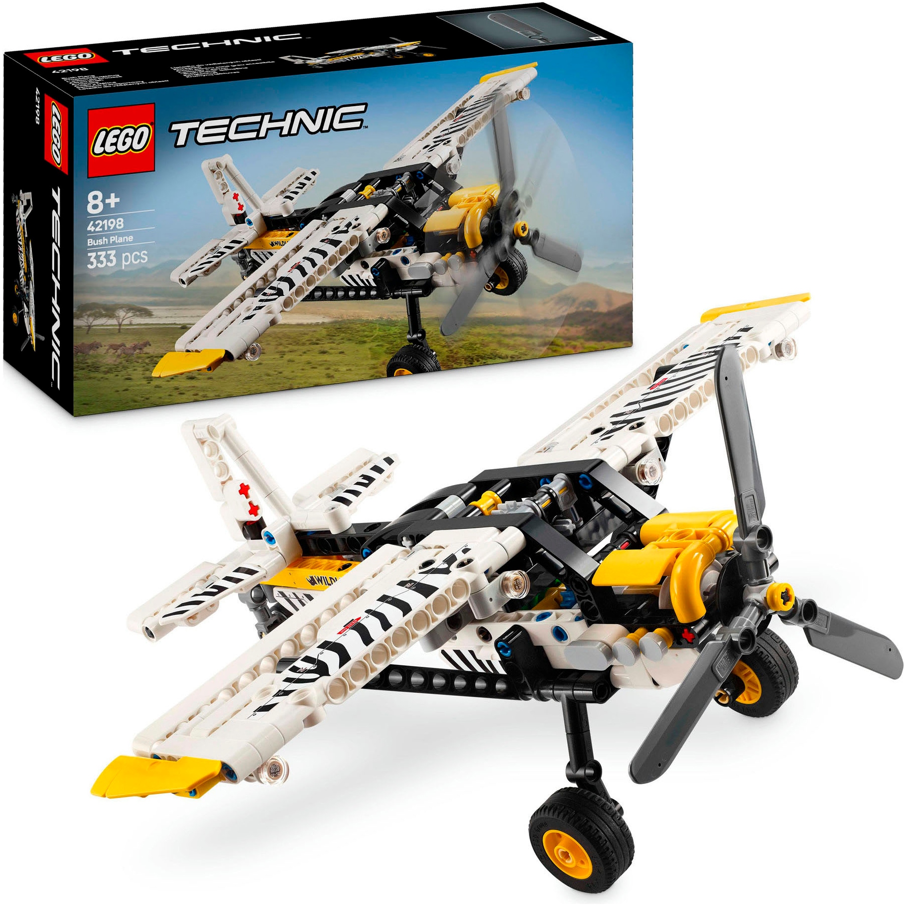 LEGO® Konstruktionsspielsteine »Propellerflugzeug (42198), LEGO Technic«, (333 St.), Made in Europe