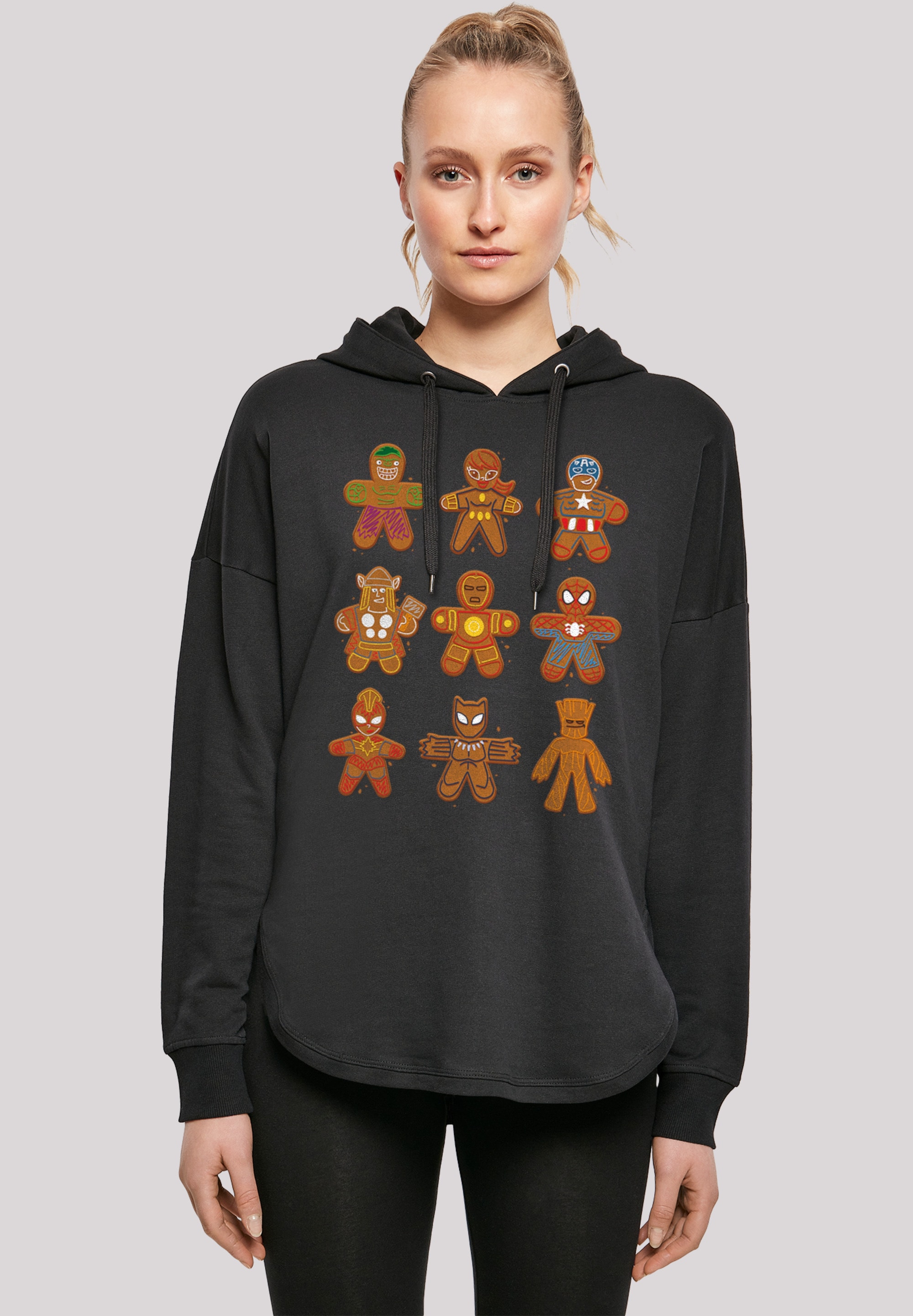 F4NT4STIC Kapuzenpullover "Marvel Universe Christmas Lebkuchen", Print günstig online kaufen