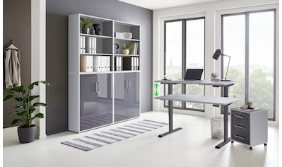 BMG Büromöbel-Set »Tabor«, (Set, 6 St.), mit elektrisch höhenverstellbarem Schreibtisch kaufen