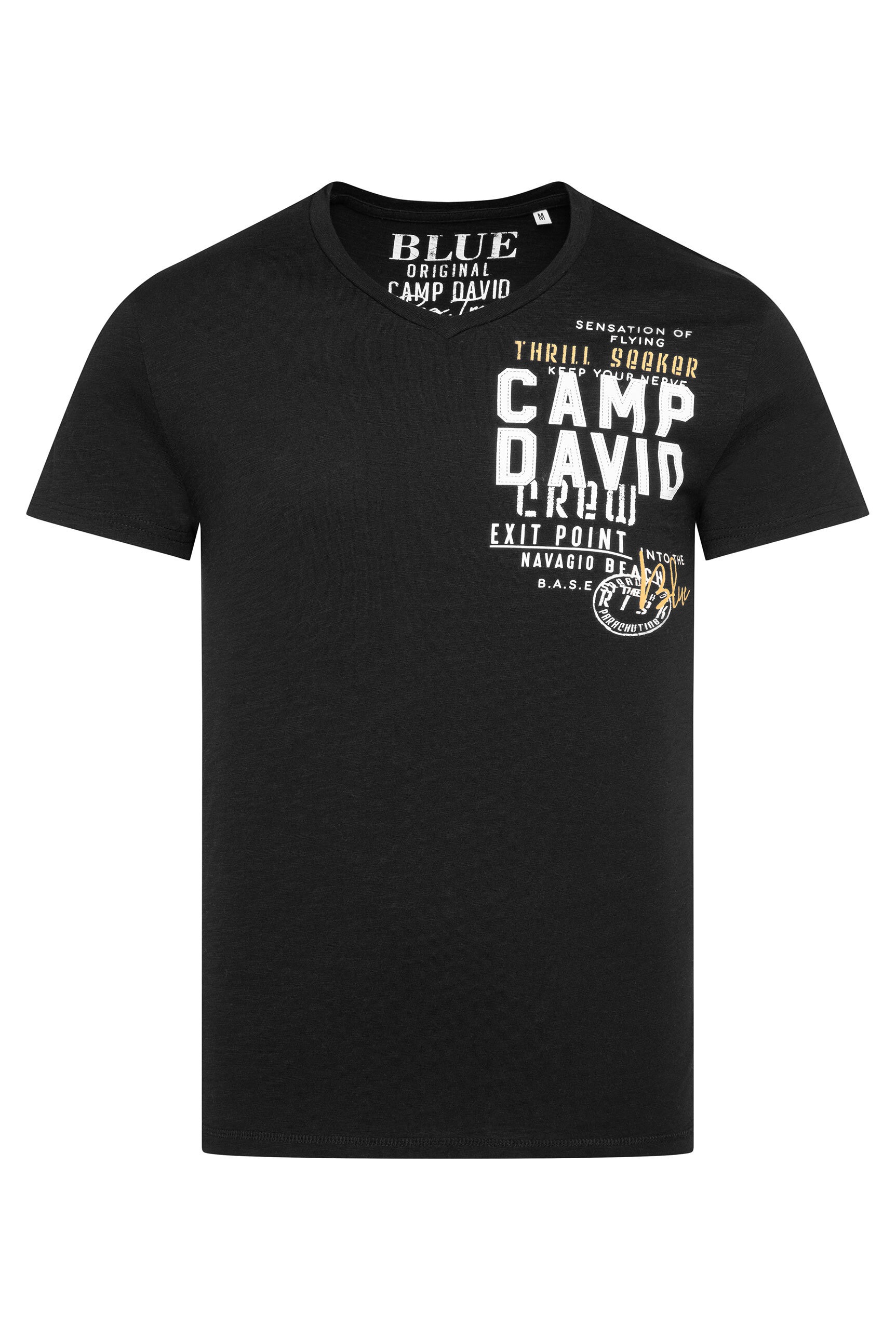 CAMP DAVID V-Shirt, mit maskulinem V-Ausschnitt