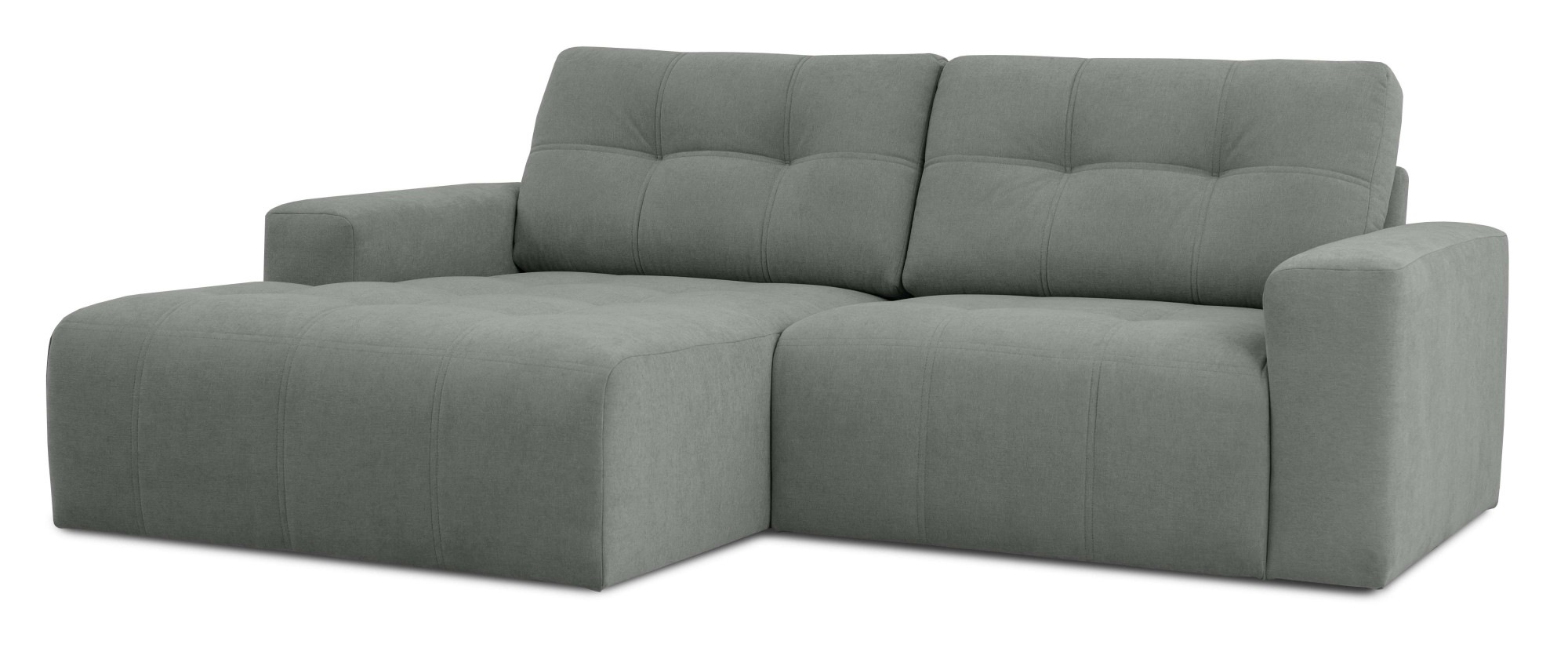 Home affaire Ecksofa »Turnon, Lounge-sofa, Breite 221 cm«, Chenille, mit Knopf- und Doppelsteppung, elegantes Aussehen