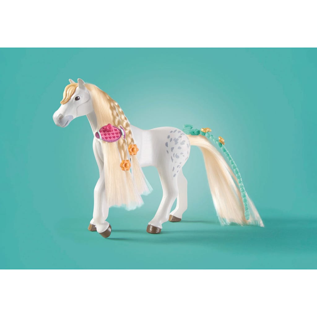 Playmobil® Konstruktions-Spielset »Isabella & Lioness mit Waschplatz (71354), Horses of Waterfall«, (86 St.), teilweise aus recyceltem Material