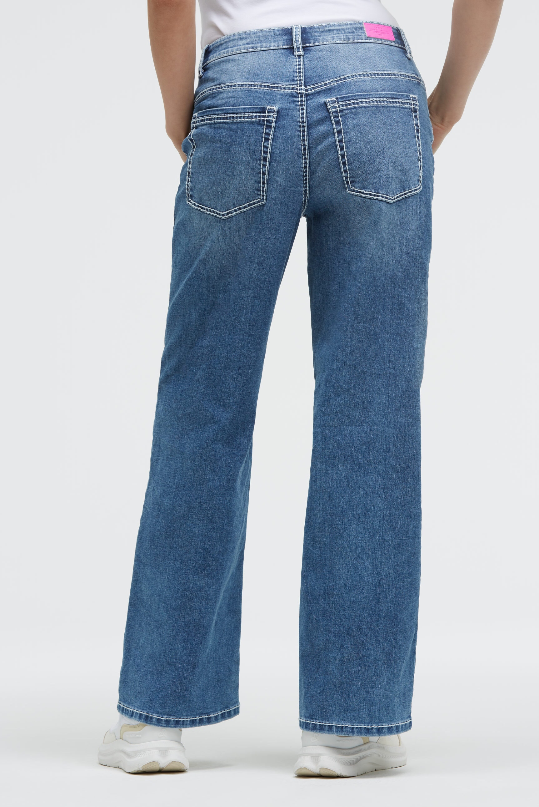 SOCCX Regular-fit-Jeans, mit breiten Nähten