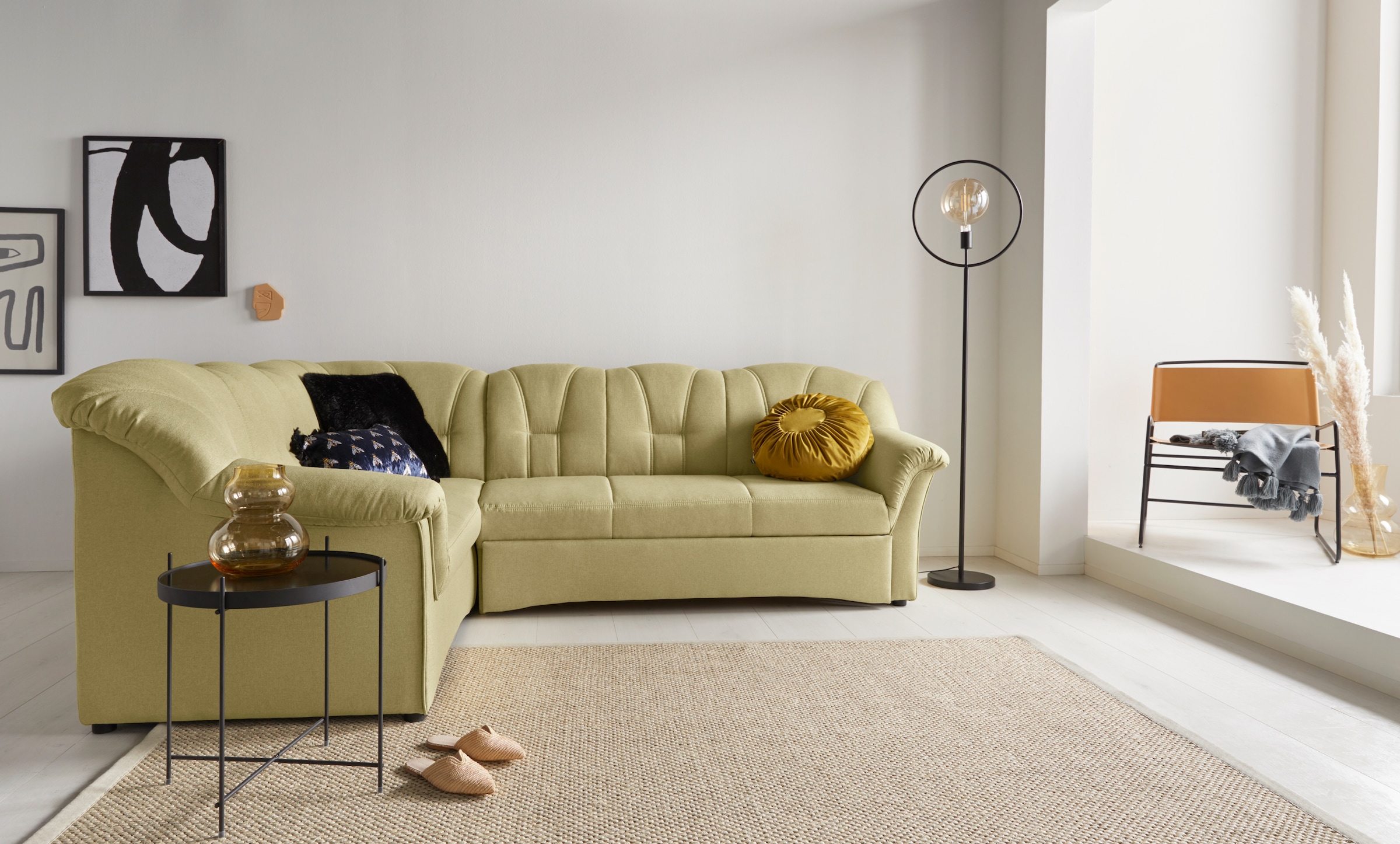 DOMO collection Ecksofa "Papenburg B/T/H: 242/190/84 cm L-Form", wahlweise günstig online kaufen
