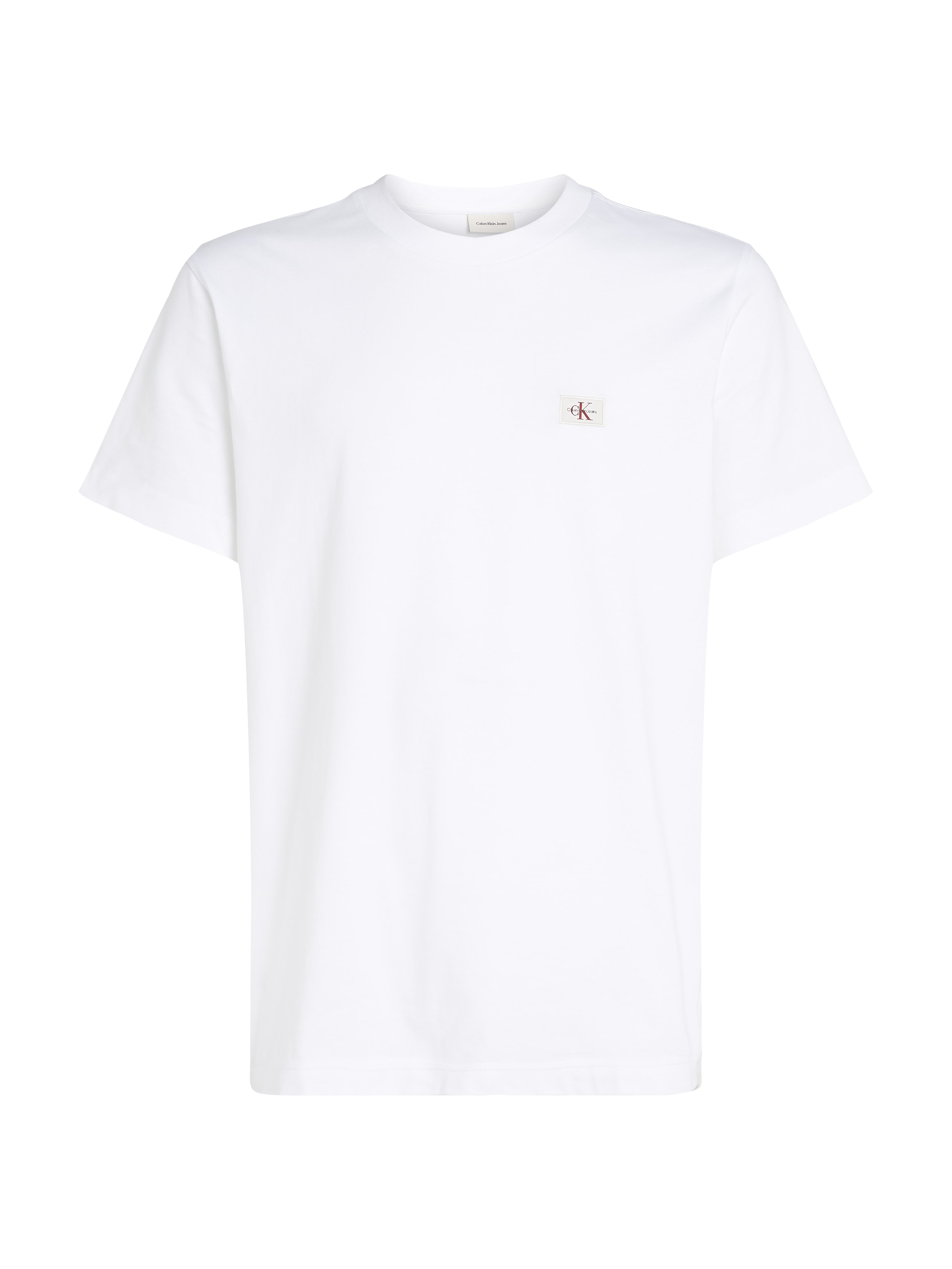 Calvin Klein Jeans Rundhalsshirt »WOVEN LABEL REGULAR TEE«, Logostickerei