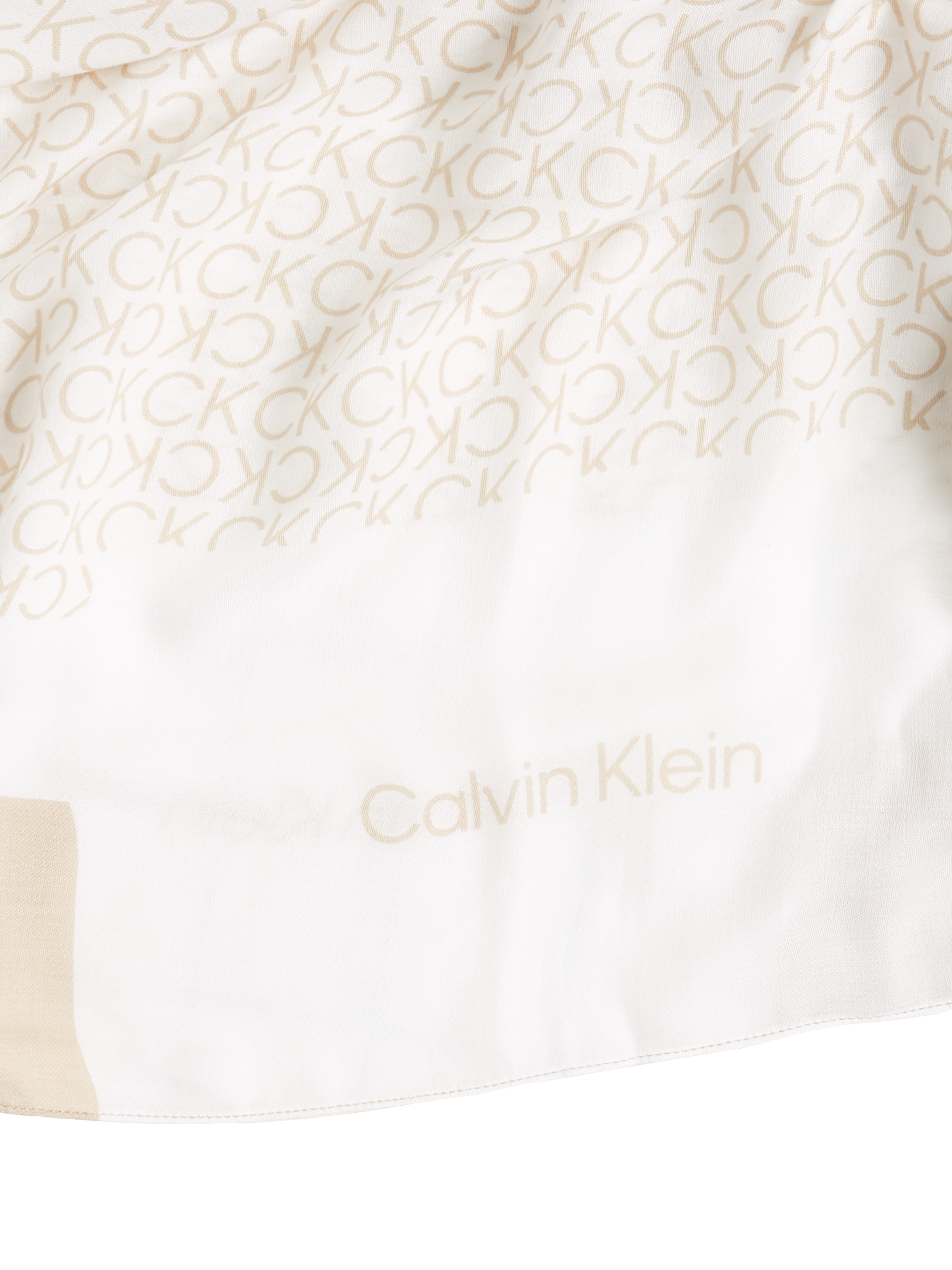 Calvin Klein Schal »GEO MINIMAL SCARF 130X130«, mit Logo-Print