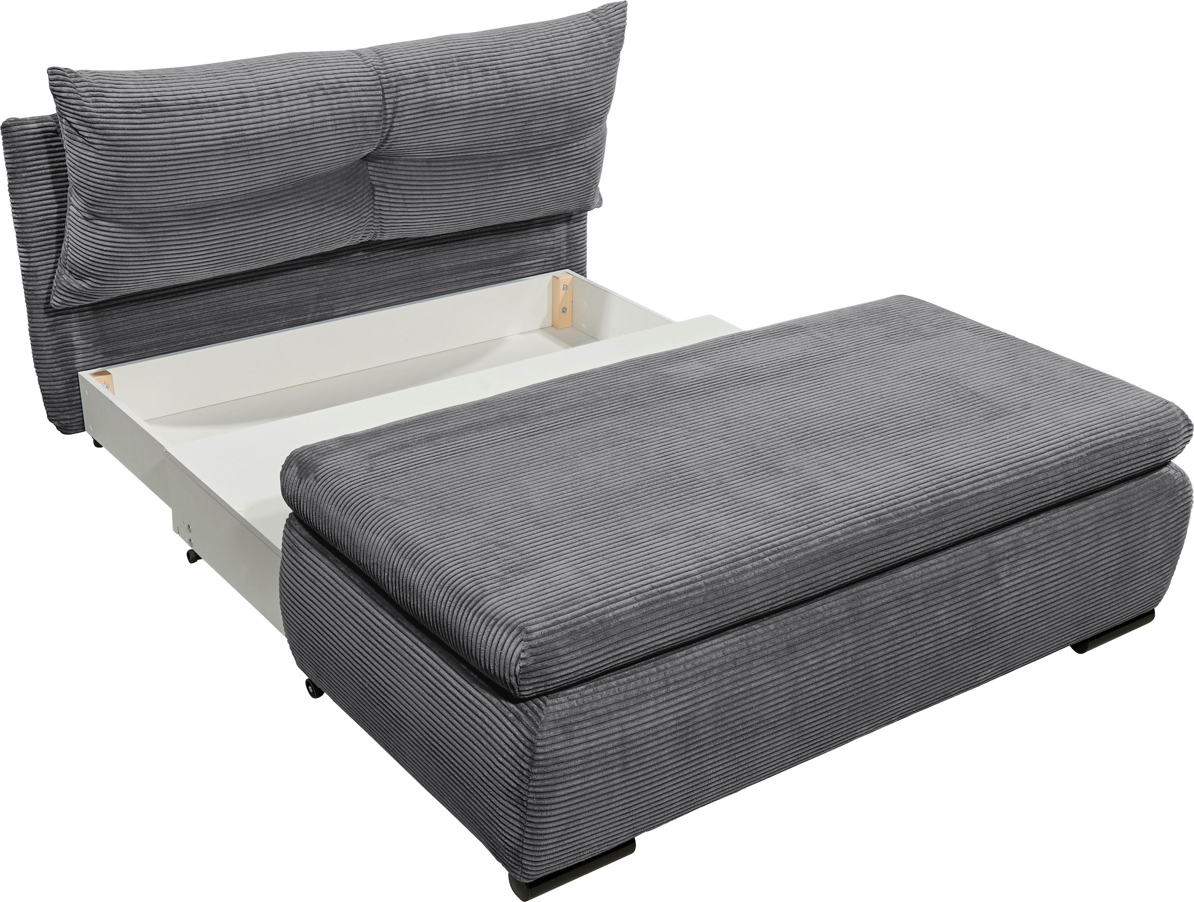ED EXCITING DESIGN Schlafsofa »Charlie«, Schlafsessel mit Bettkasten & 1 Rückenkissen