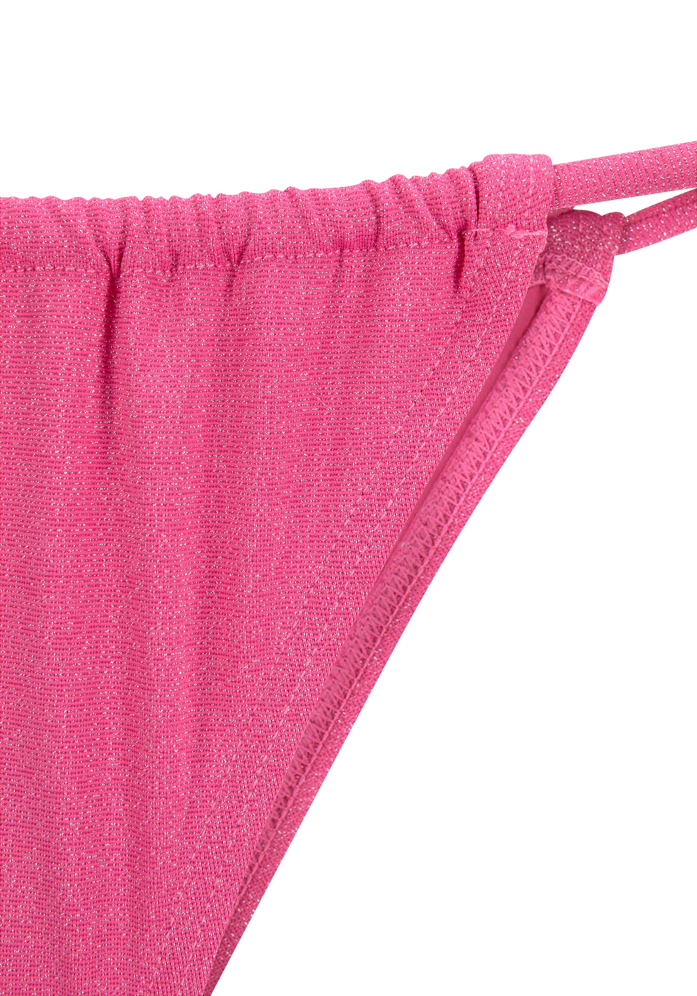 LASCANA Bikini-Hose »Glitter«, in knapper Form, regulierbar