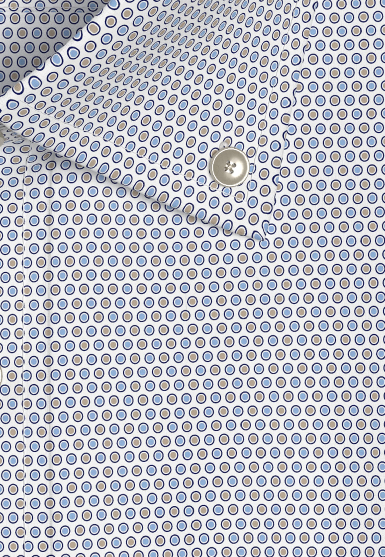 seidensticker Businesshemd »Regular«, Regular Kurzarm Button-Down-Kragen Druck