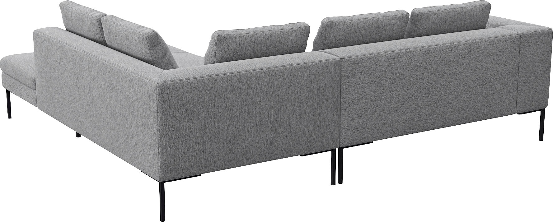 FLEXLUX Ecksofa »Loano, superbequemer Sitzkomfort durch Kaltschaum im Sitz, L-Form«, modernes Sofa, frei im Raum stellbar, lose Kissen, hoher Fuß