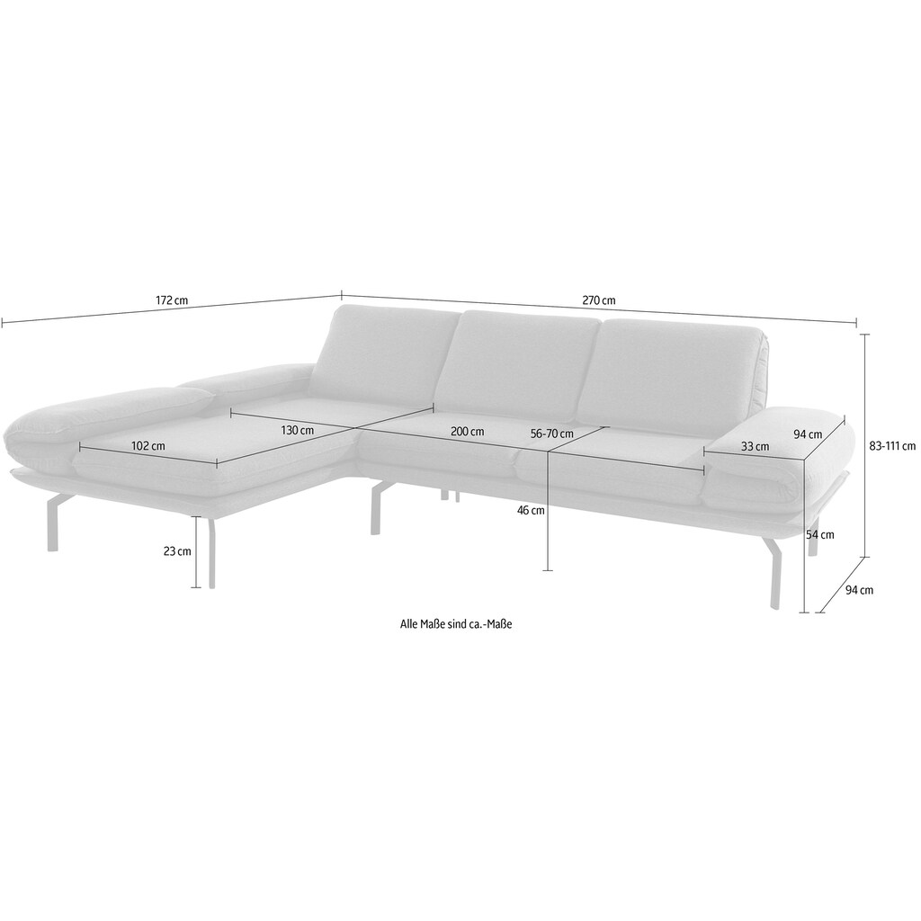 DOMO collection Ecksofa »New York L-Form«