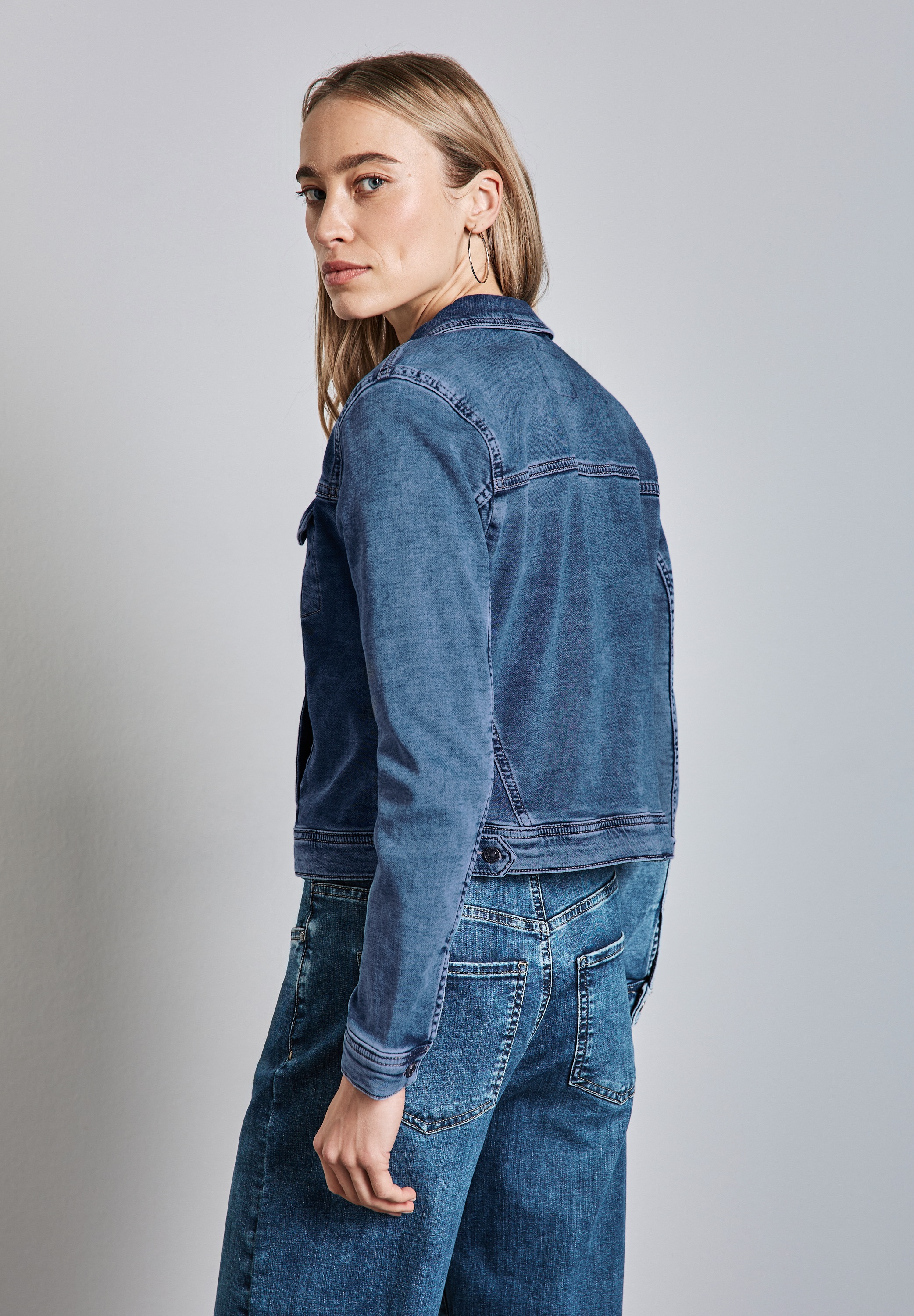 STREET ONE Jeansjacke, ohne Kapuze, mit Brusttaschen
