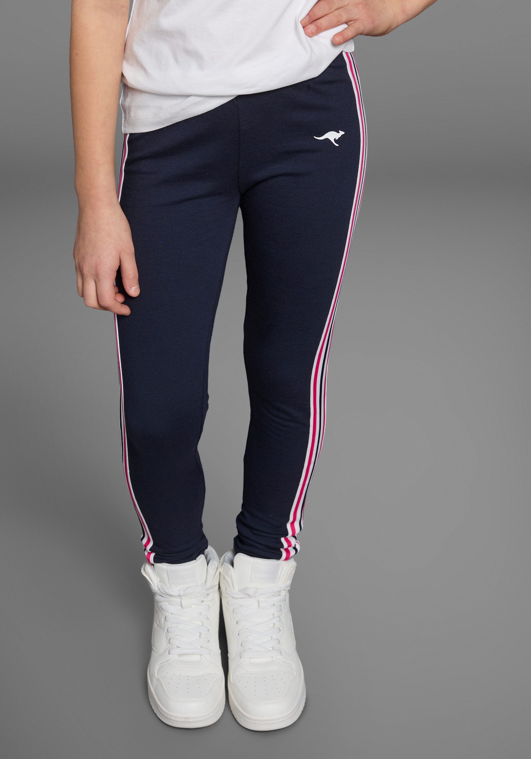 KangaROOS Leggings »mit aufgesetztem Band«, für Mädchen