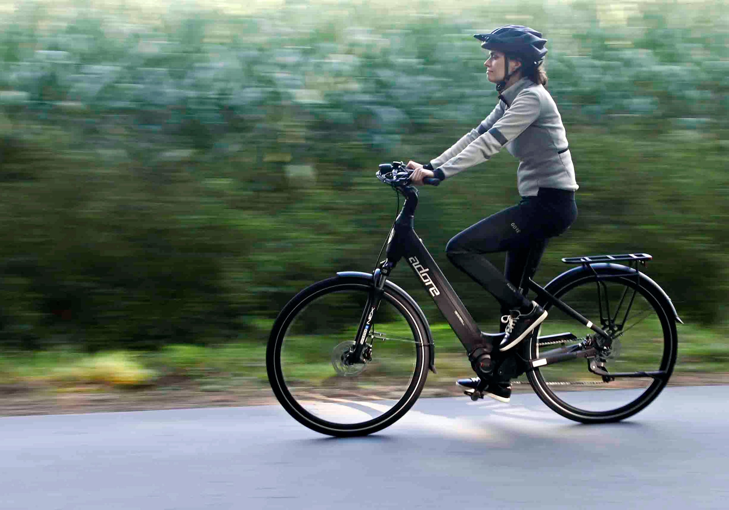 Adore E-Bike »28" Alu Cityfahrrad CX-440 Mittelmotor 75NM / 15Ah schwarz matt«, 7 Gang, Shimano, Tourney, Mittelmotor 250 W