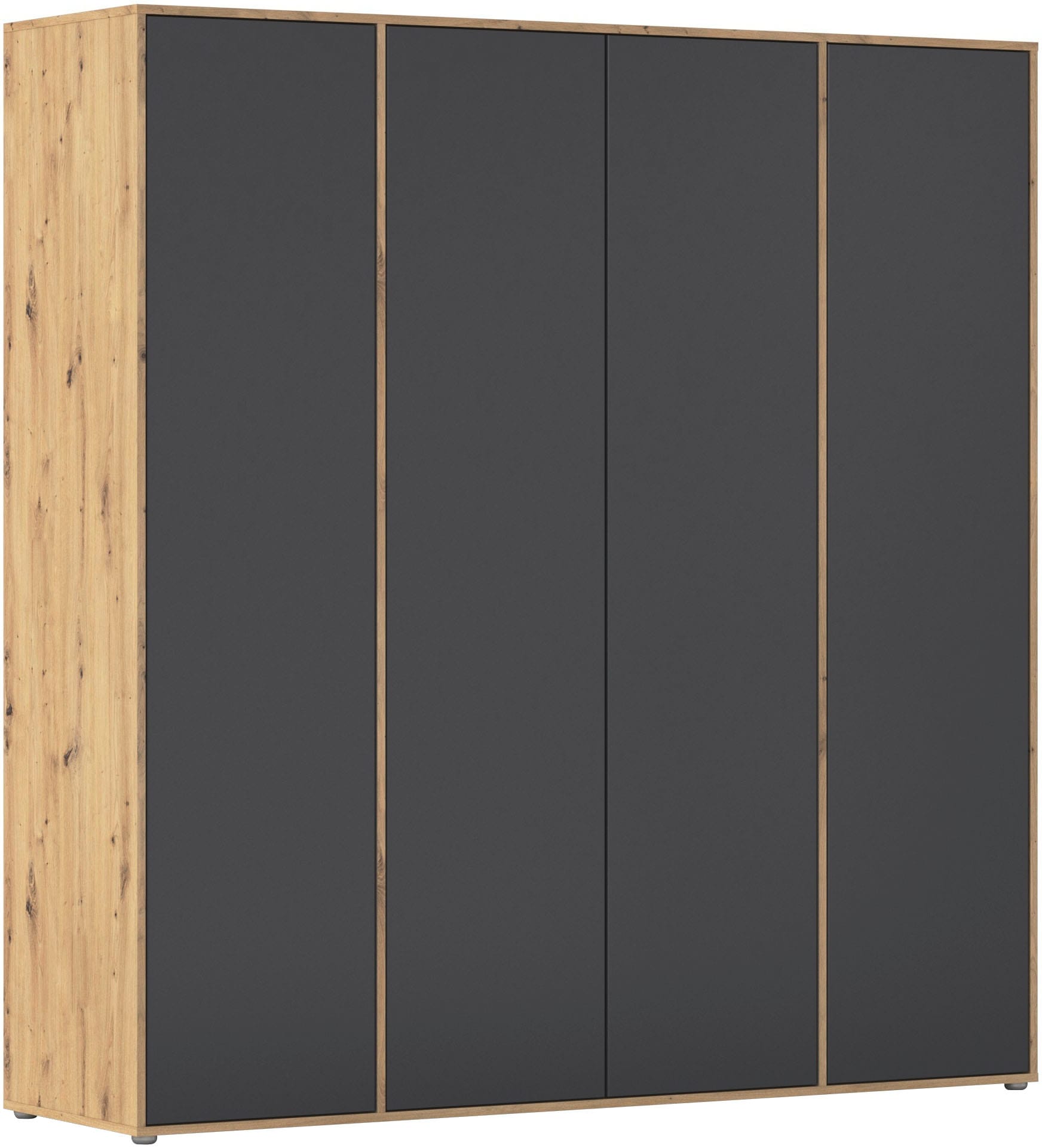 rauch Drehtürenschrank »Kleiderschrank Schrank Garderobe Wäscheschrank NABILA viel Stauraum«, (in 3 verschiedenen Ausstattungen BASIC/CLASSIC/PREMIUM), in 2 Breiten mit Push-to-Open Funktion TOPSELLER MADE IN GERMANY