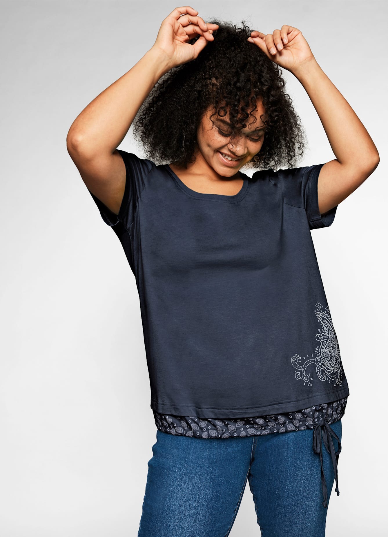 Sheego T-Shirt "T-Shirt", (1 tlg.) günstig online kaufen
