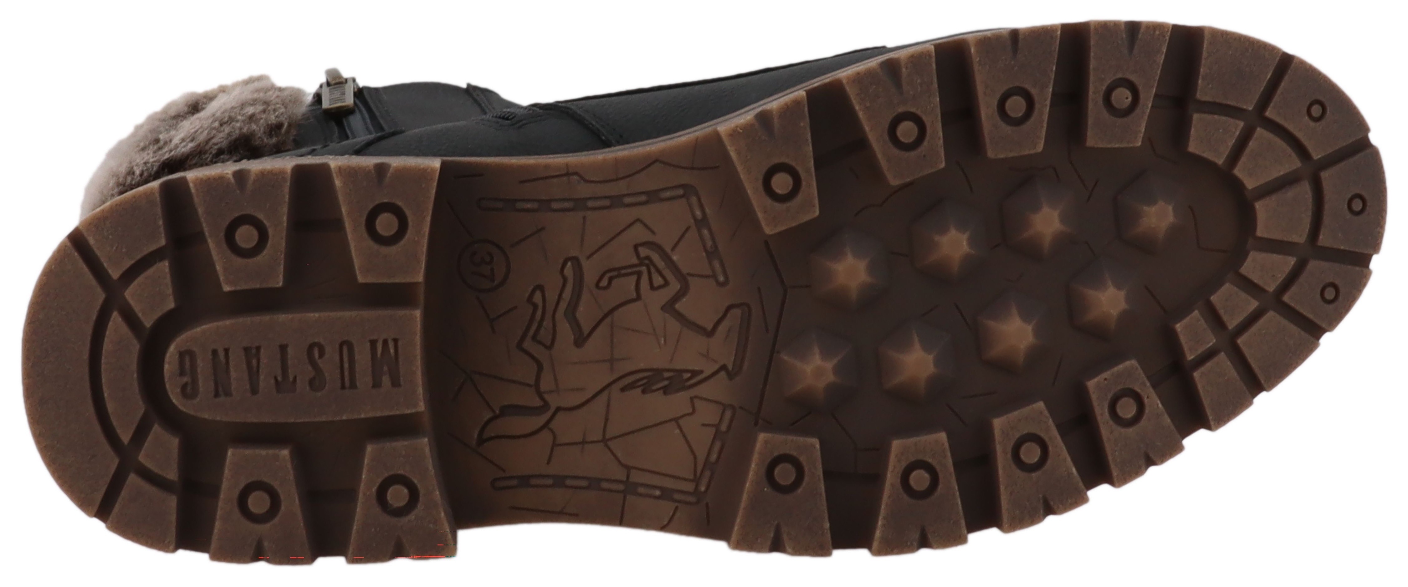 Thumbnail - Mustang Shoes Winterstiefelette "Darleen" Winterboots mit Fellimitatkragen