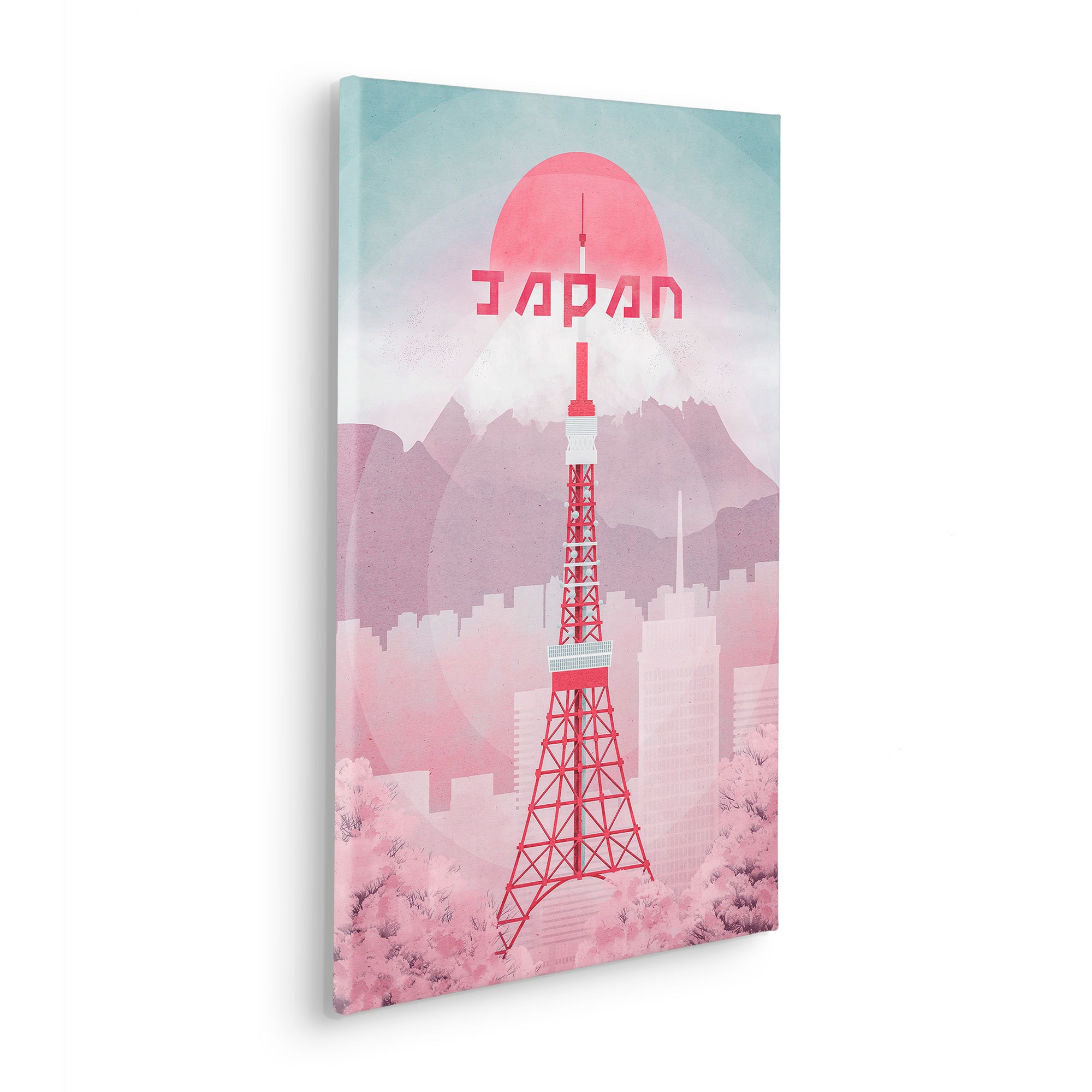 Komar Leinwandbild "Vintage Travel Japan - Größe 40 x 60 cm", Natur, (1 St. günstig online kaufen