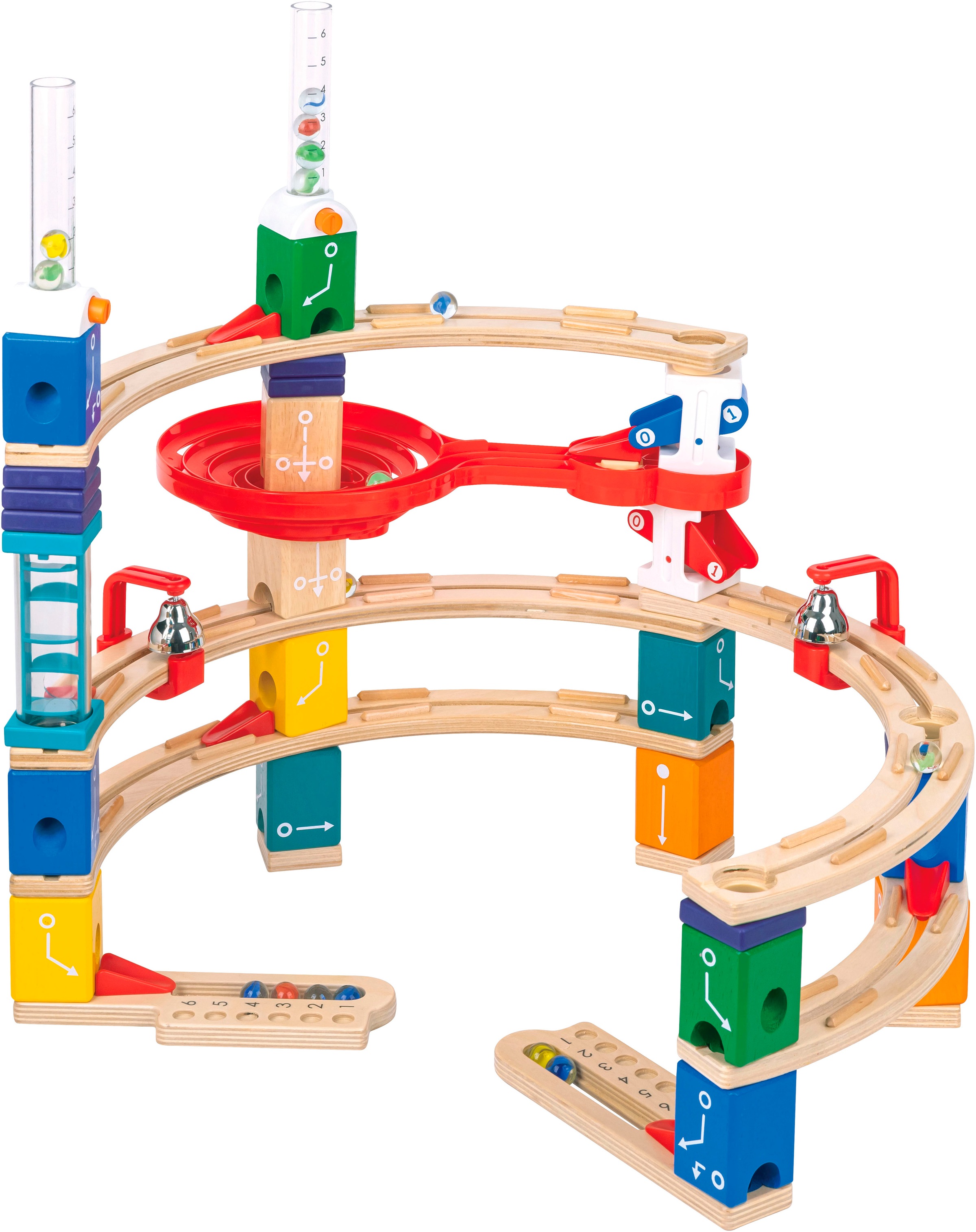 Hape Kugelbahn »Quadrilla Kodierungsset für Fortgeschrittene«, (119 tlg.)
