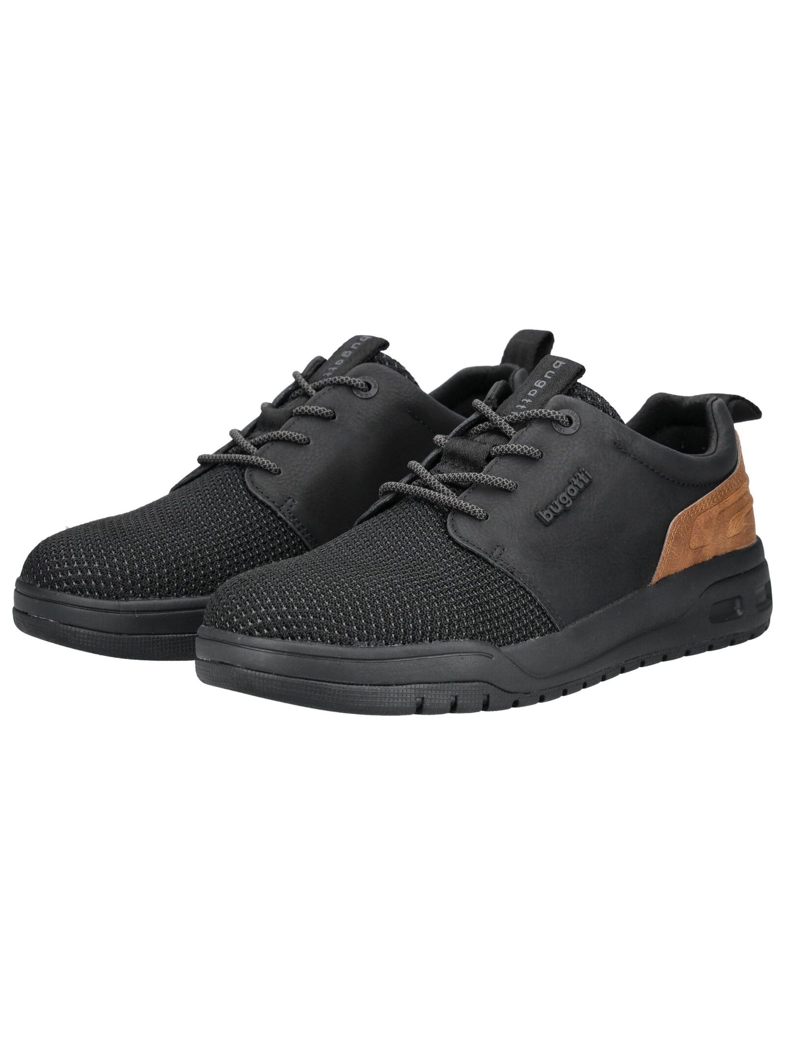Schnürschuh BUGATTI "bugatti Sneaker Textil", Herren, Gr. 42, schwarz, Textil, Schuhe Schnürschuh 3