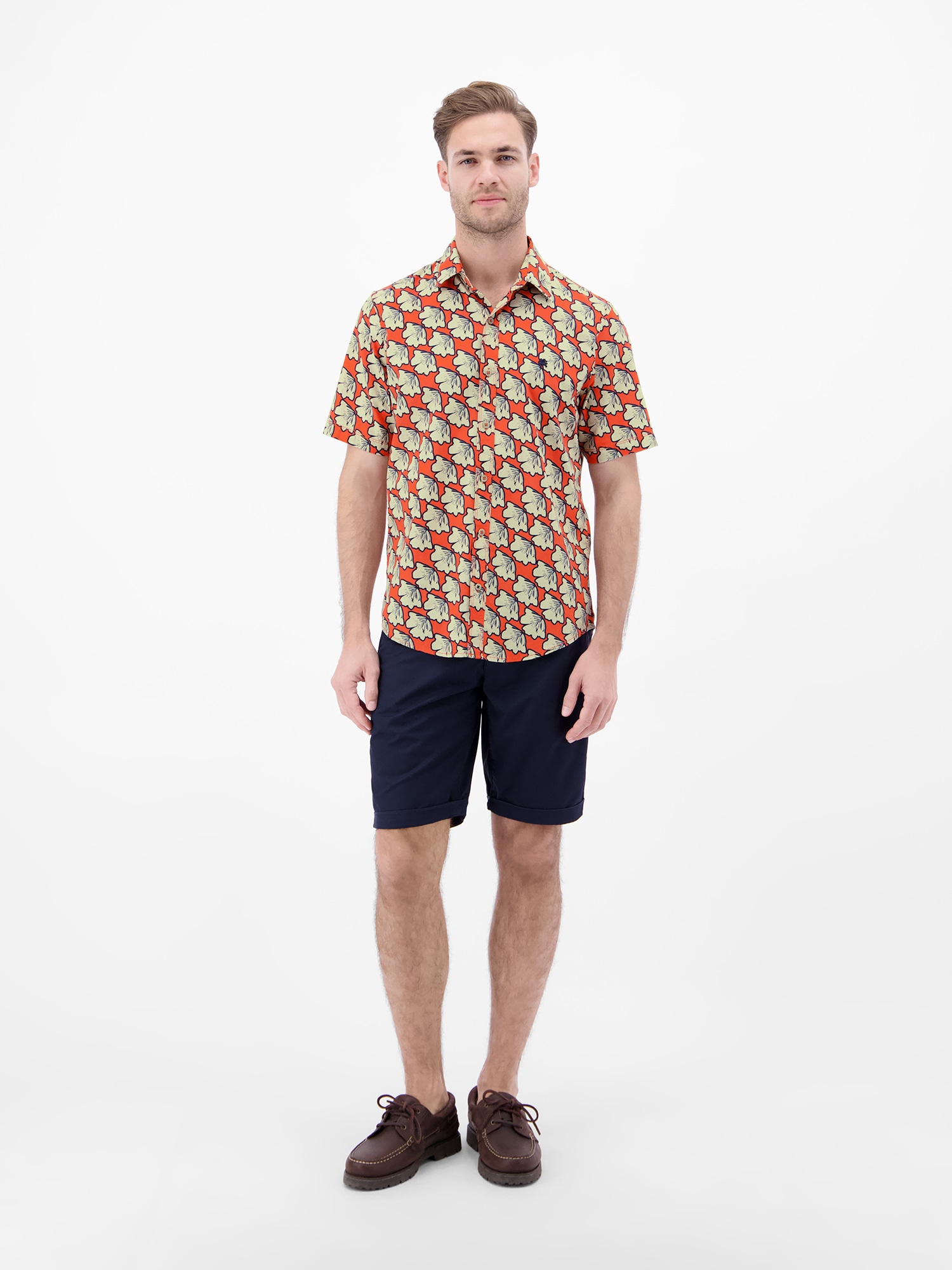 LERROS Kurzarmhemd »Kurzarmhemd mit floralem All-over-Print«