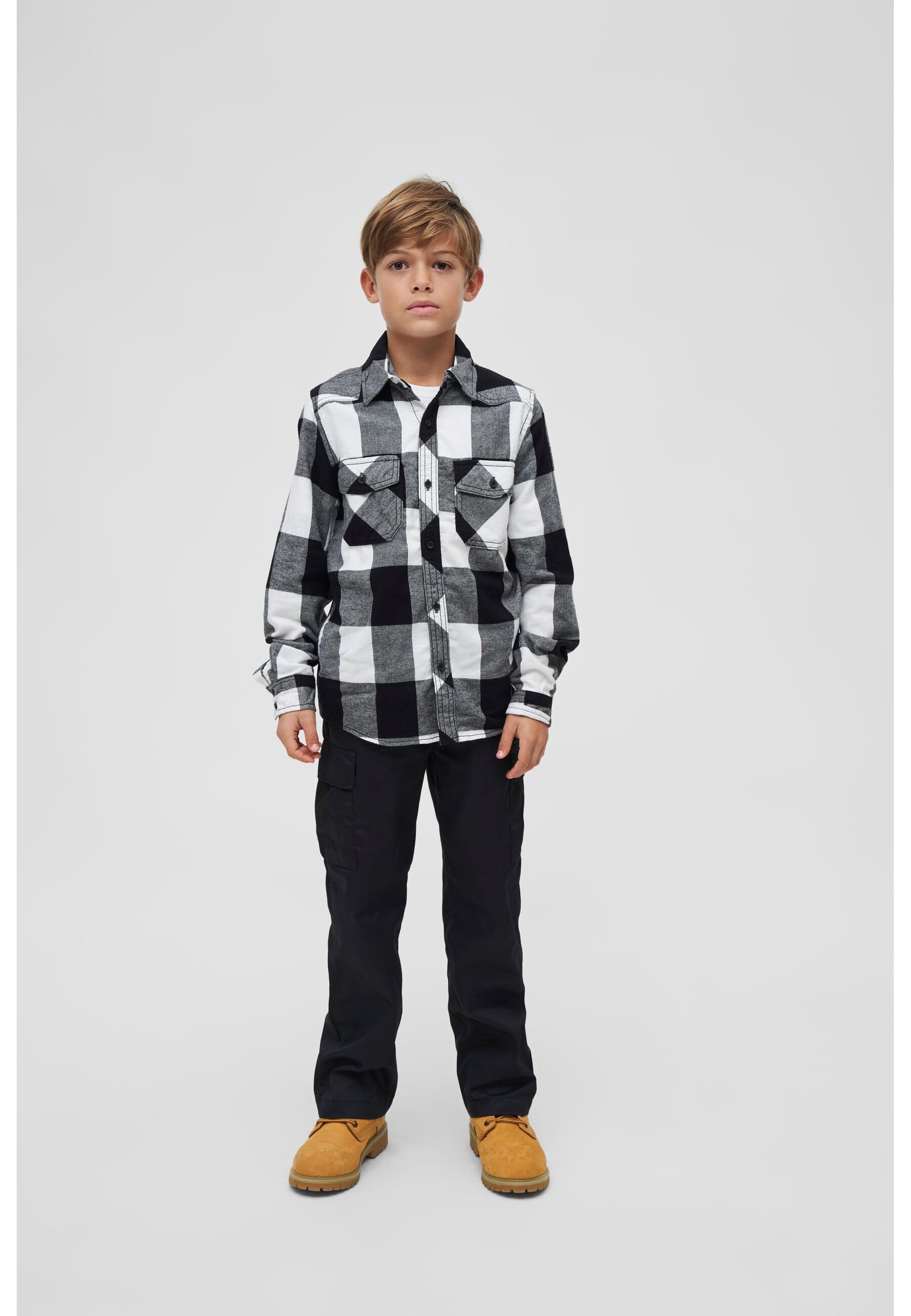 Brandit Langarmhemd »Brandit Unisex Checkshirt Kids«, (1 tlg.)