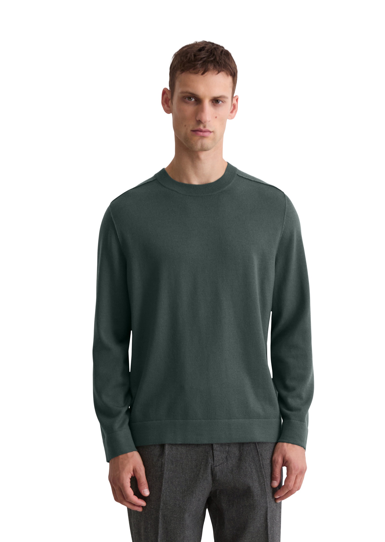 Marc OPolo Rundhalspullover "aus weicher Merinowolle" günstig online kaufen