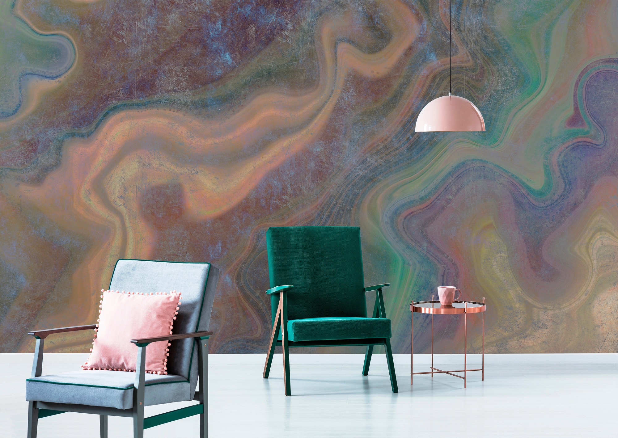 living walls Fototapete »Walls by Patel Marble 2«, Vlies, Wand, Schräge