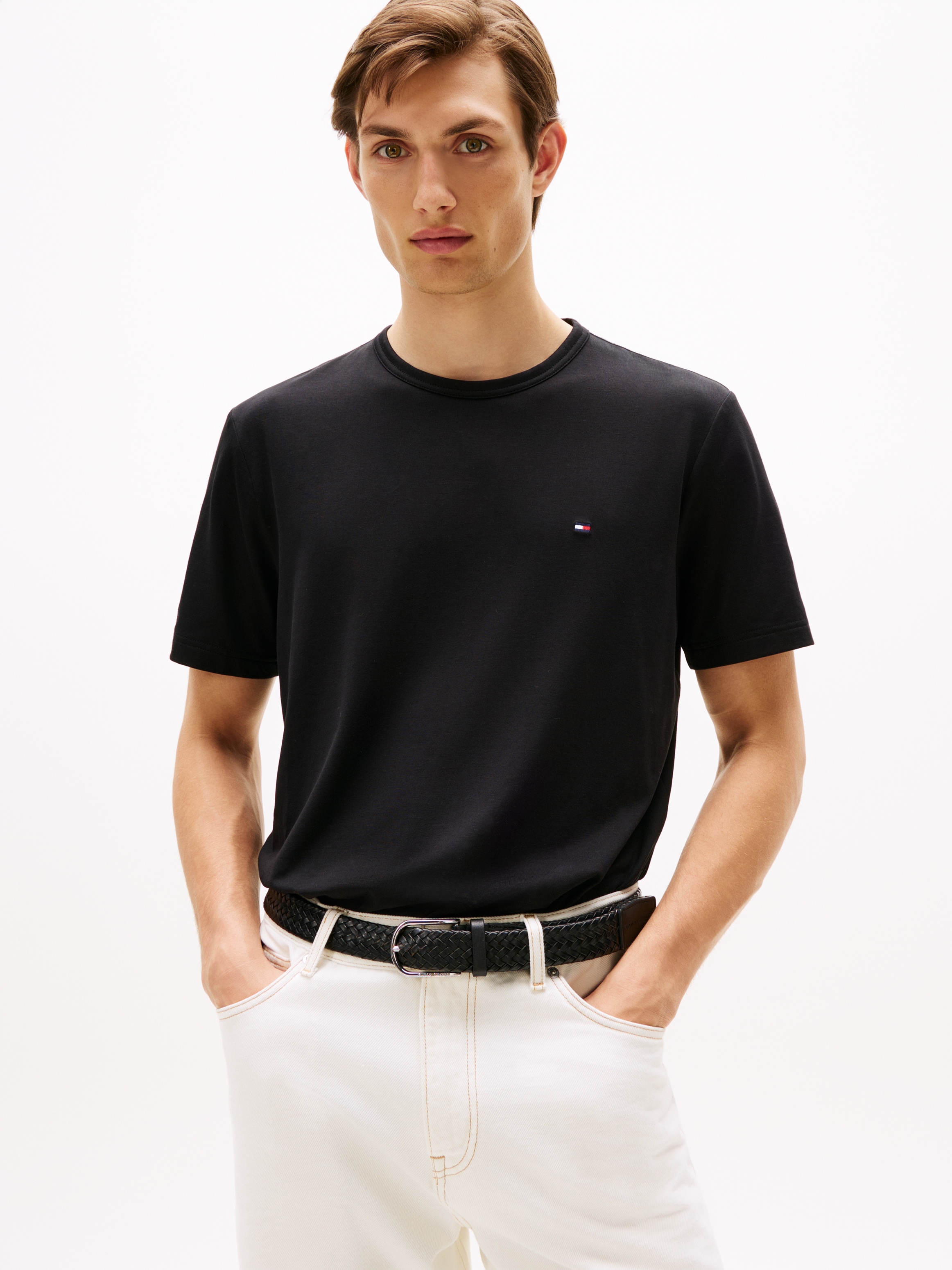 Tommy Hilfiger T-Shirt "PERFORMANCE TEE" im Materialmix, schnelltrocknend