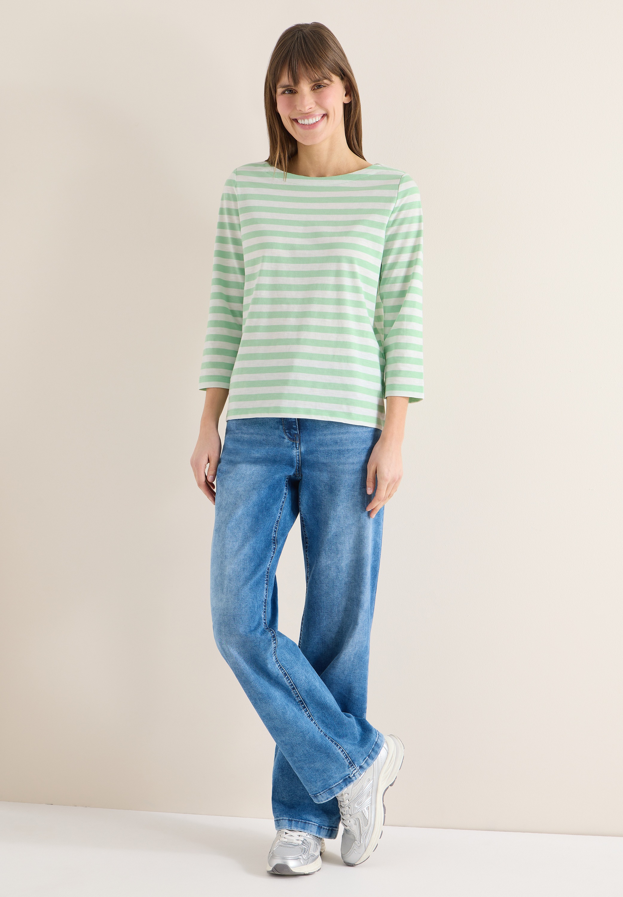 Thumbnail - Cecil 3/4-Arm-Shirt mit U-Boot-Ausschnitt