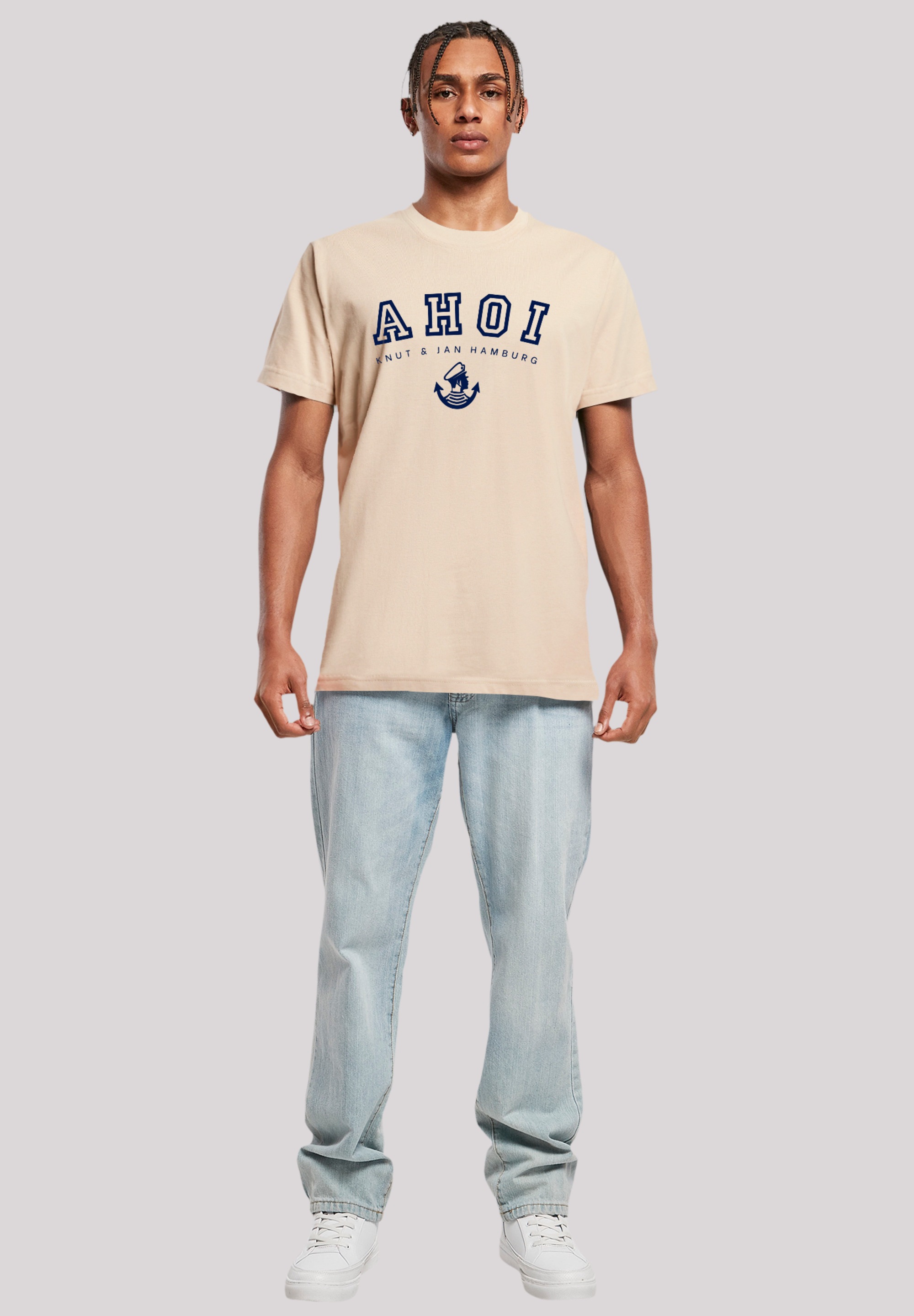 F4NT4STIC T-Shirt »Ahoi Knut & Jan Hamburg«, Print
