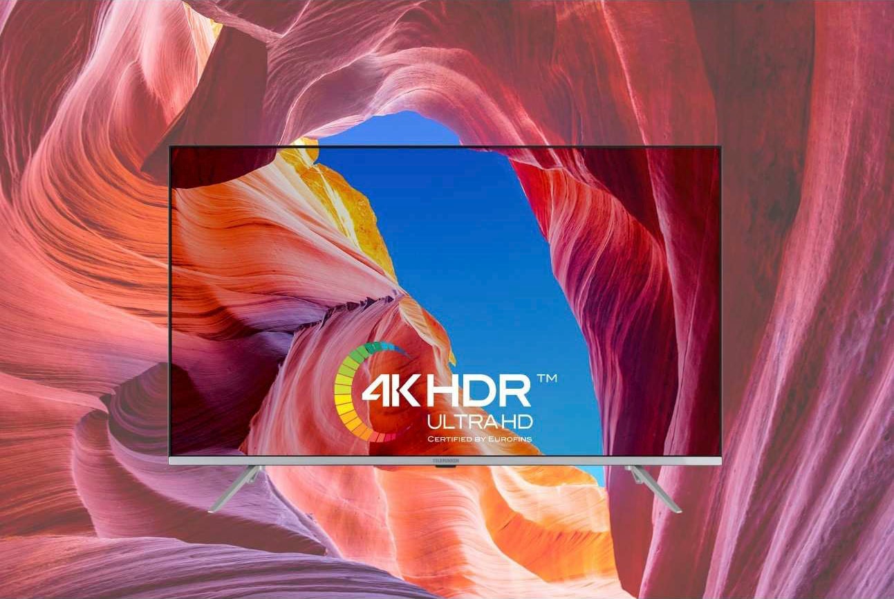 BAUR 4K Ultra Smart HD, cm/55 »D55V850M5CWHI«, Telefunken Zoll, LED-Fernseher | -TV 138